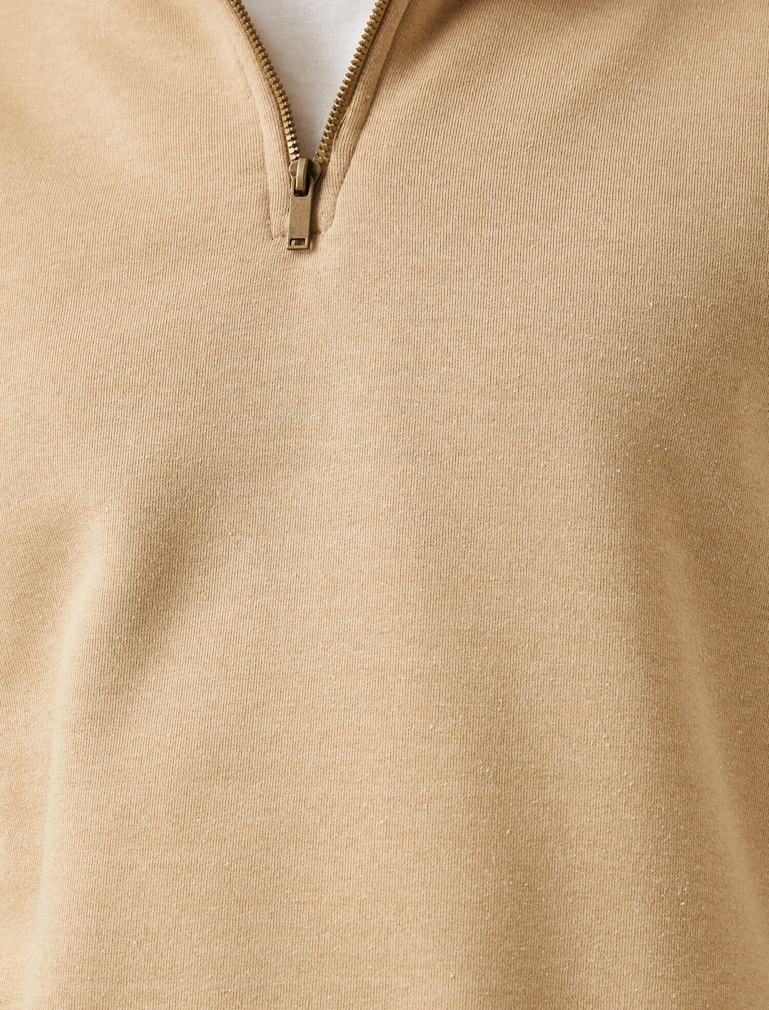   Yarım Fermuarlı Basic Sweatshirt
