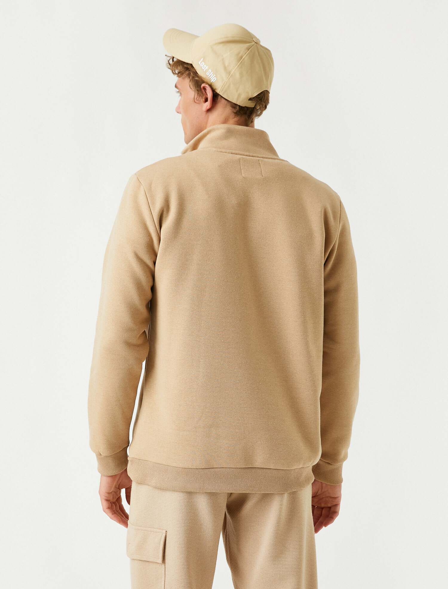   Yarım Fermuarlı Basic Sweatshirt