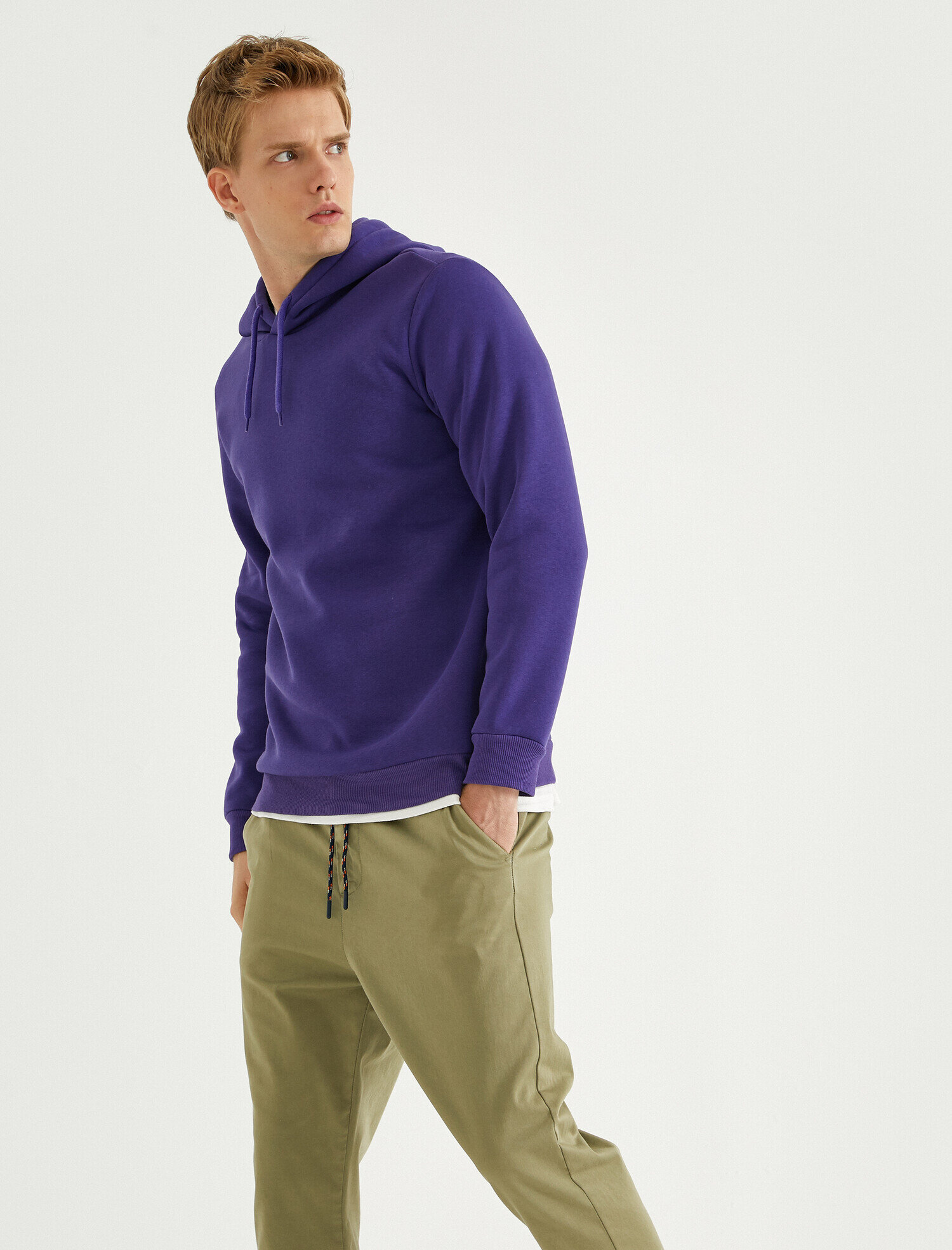 Basic Sweatshirt Kapüşonlu