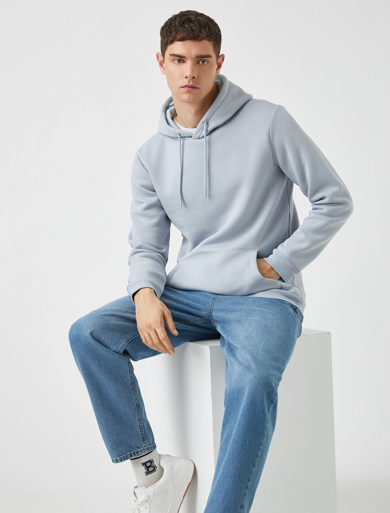   Kapüşonlu Sweatshirt Cepli