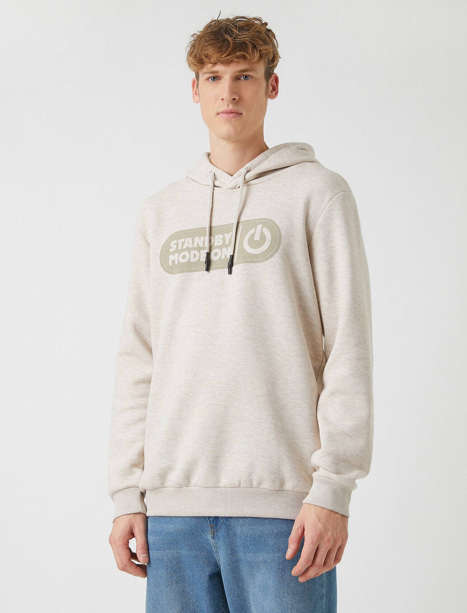   Baskılı Sweatshirt Kapüşonlu