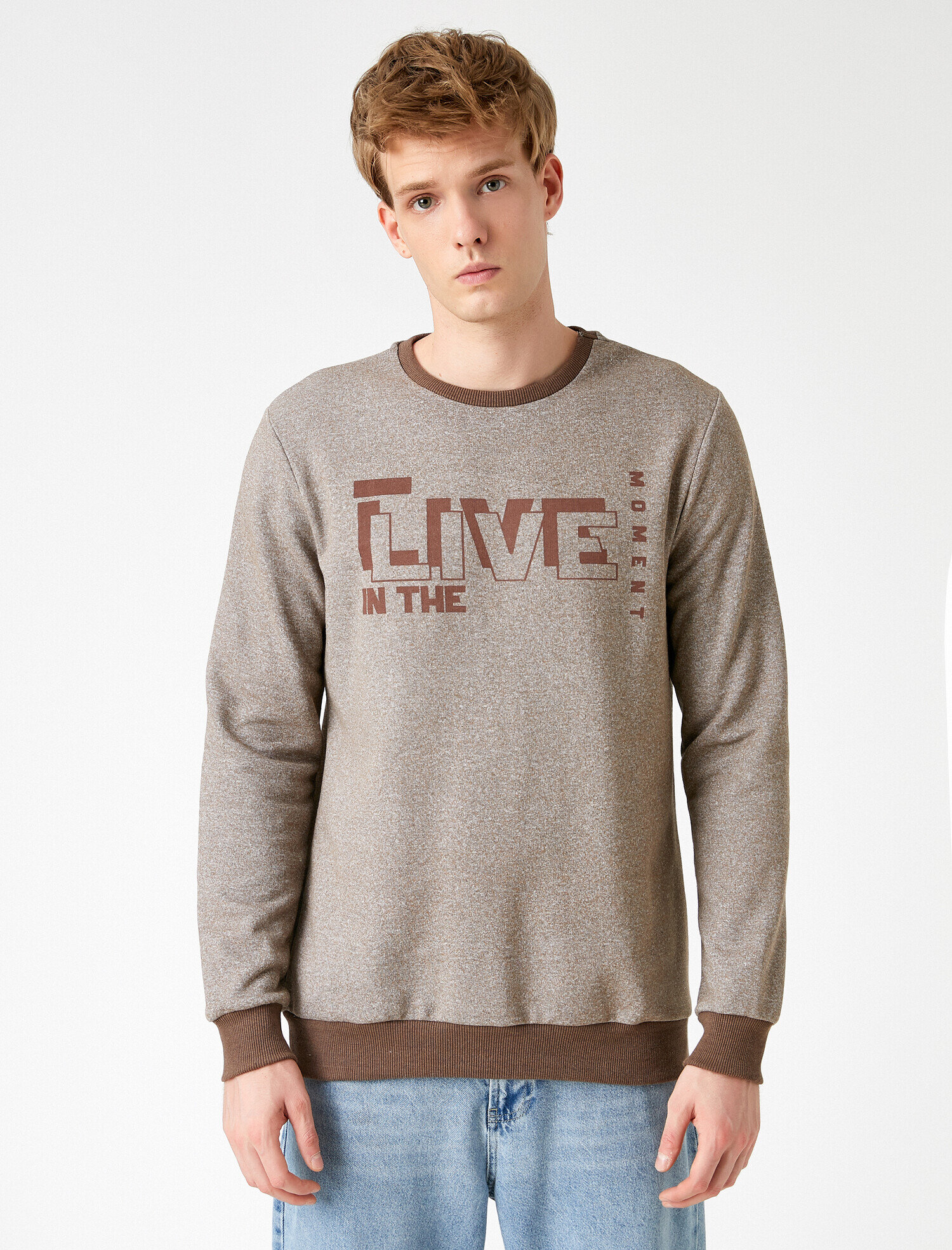   Örme Sweatshirt Baskılı