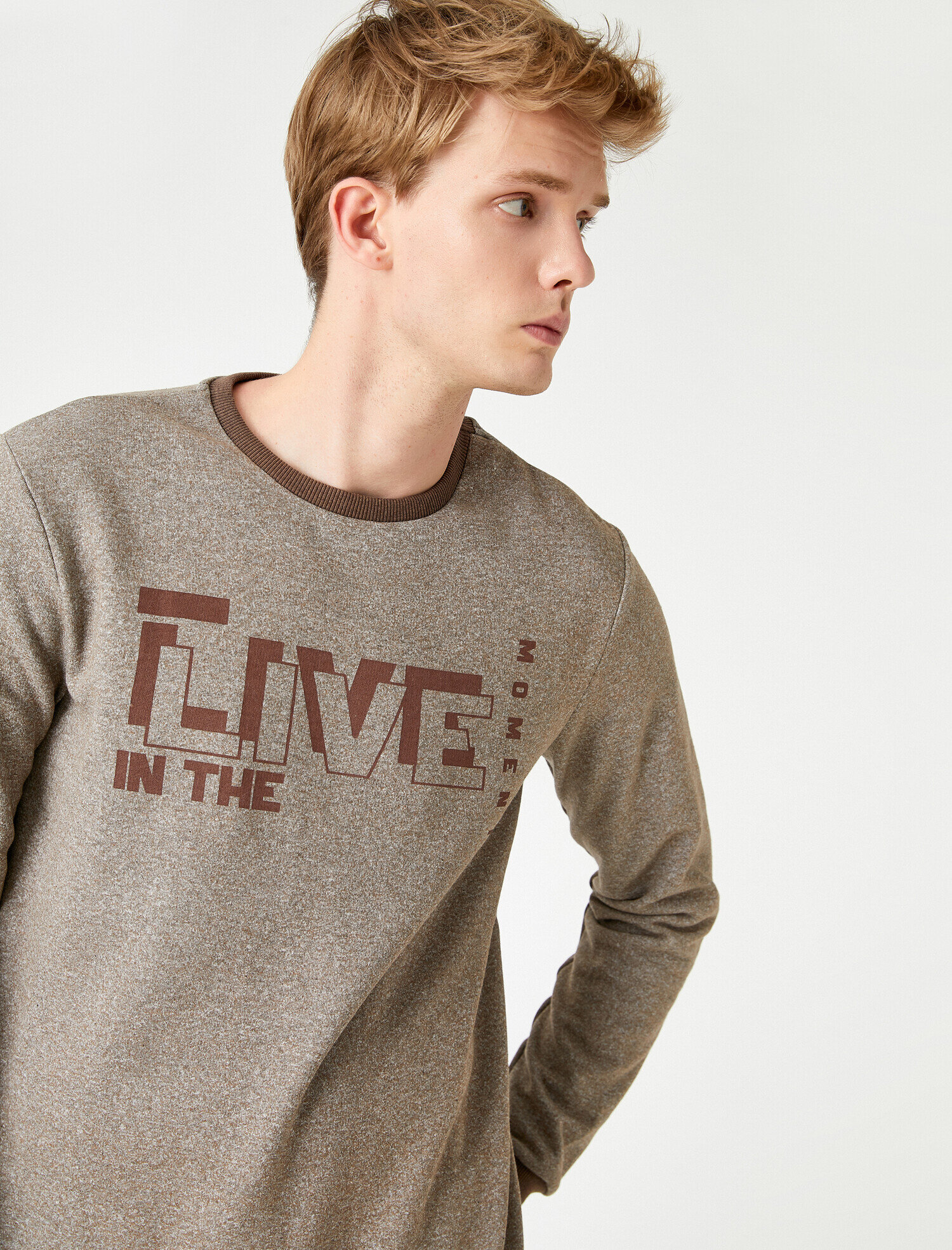   Örme Sweatshirt Baskılı