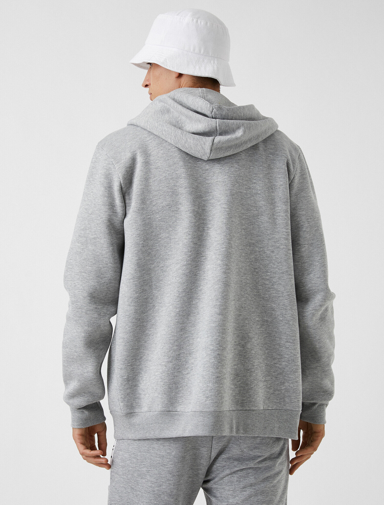   Fermuarlı Sweatshirt Kapüşonlu