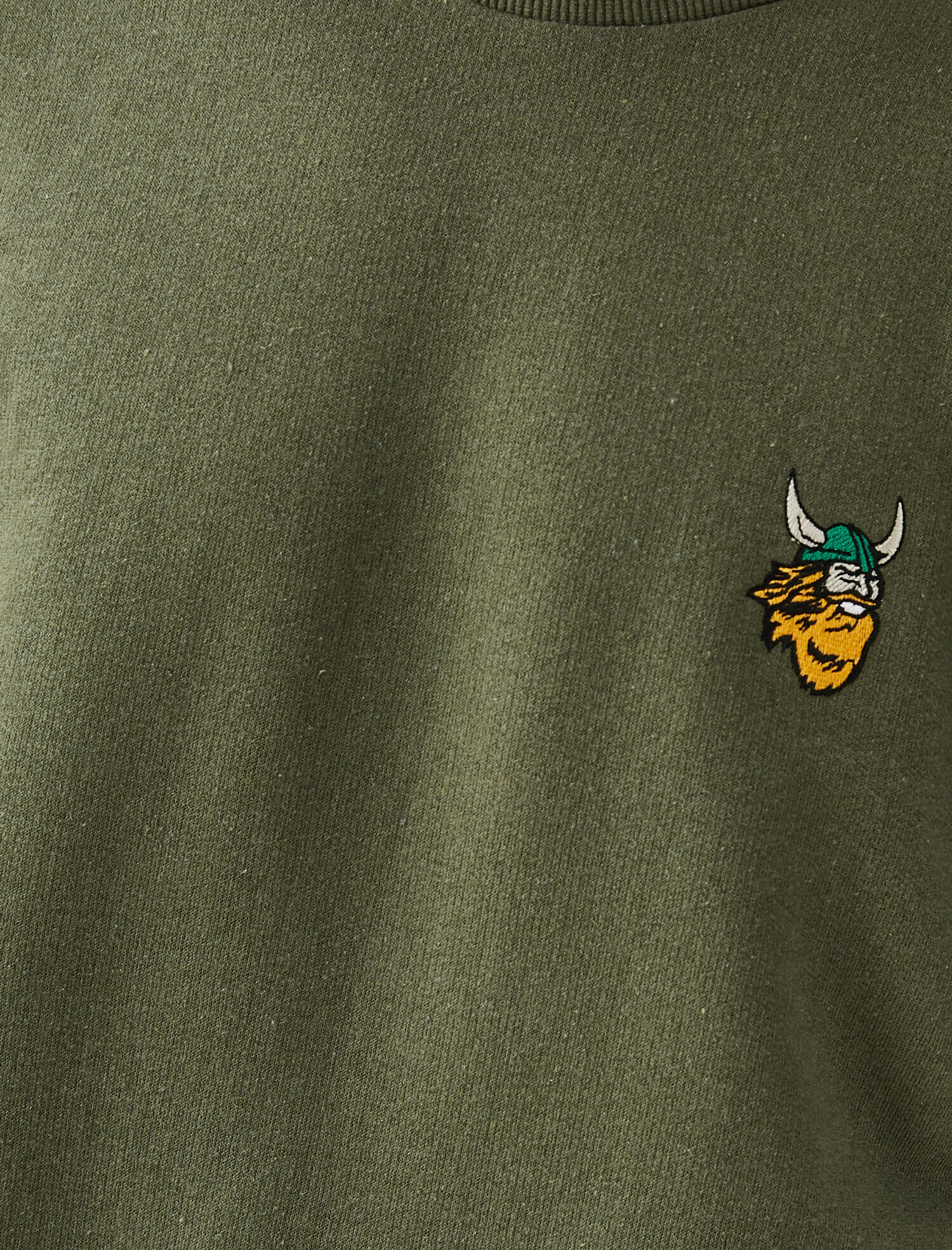   Nakışlı Sweatshirt Bisiklet Yaka