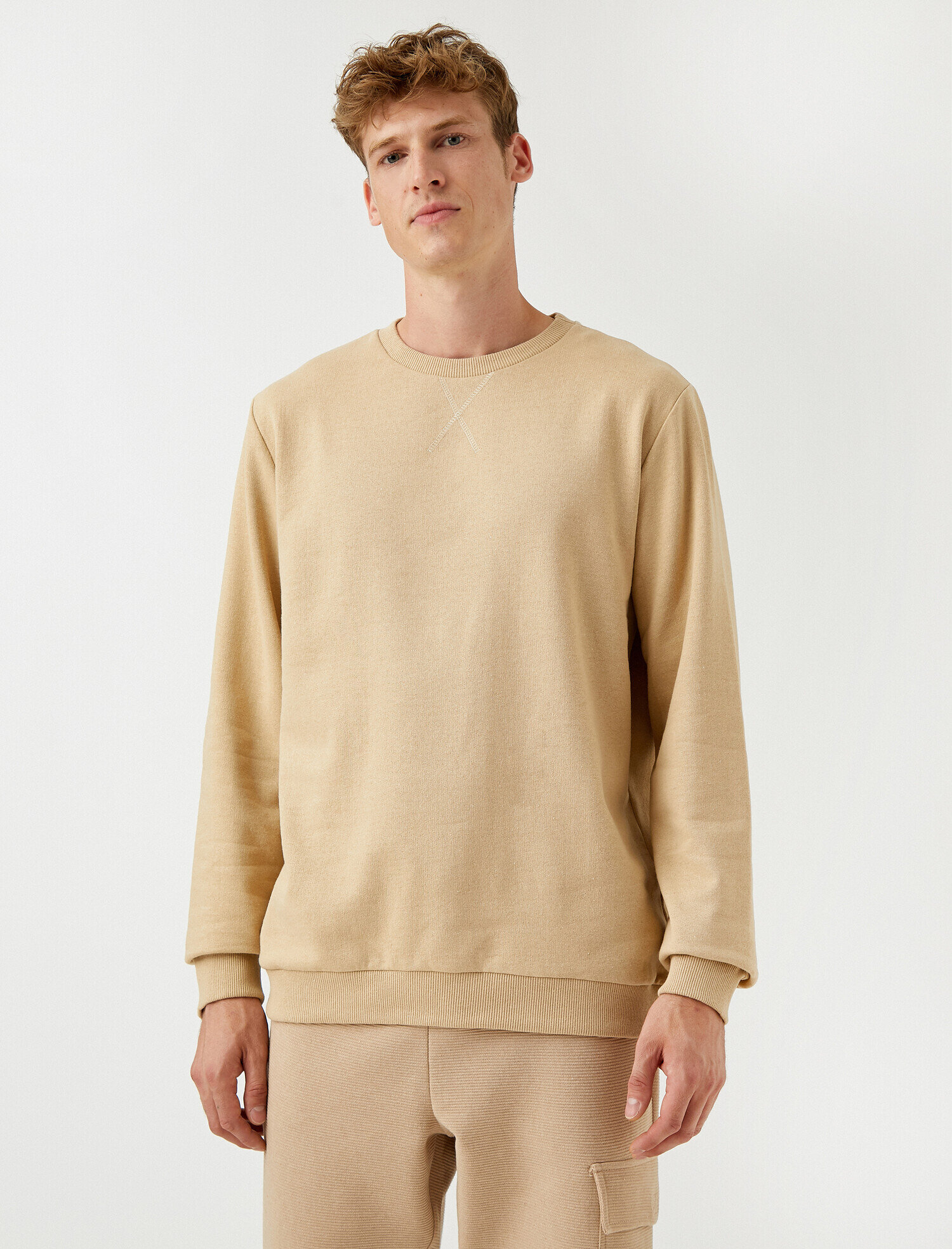  Basic Sweatshirt Bisiklet Yaka