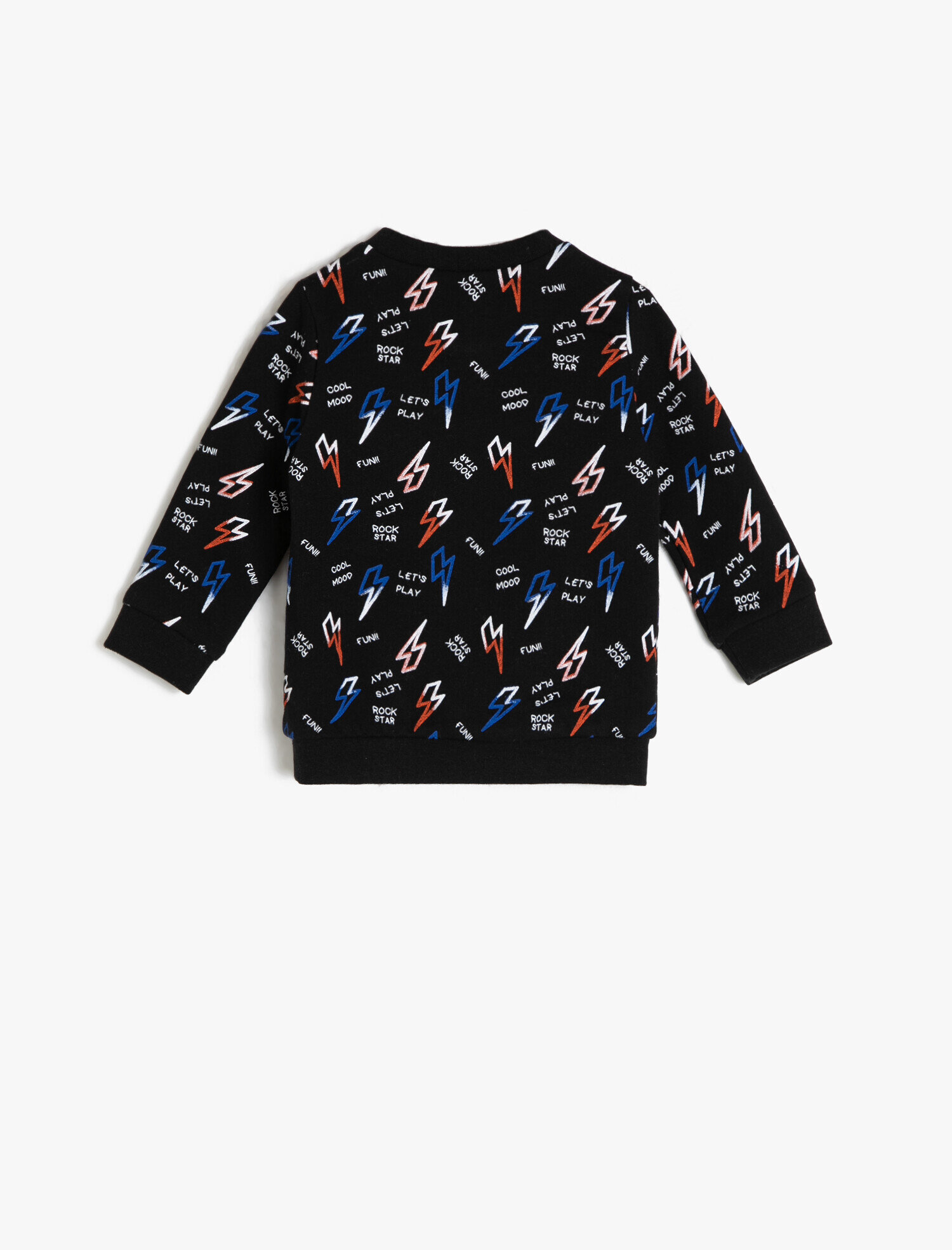 Erkek Bebek Yazılı Baskılı Sweatshirt