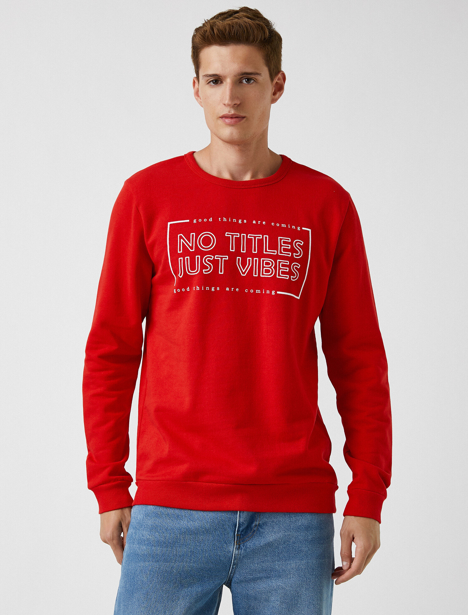   Slogan Baskılı Kazak