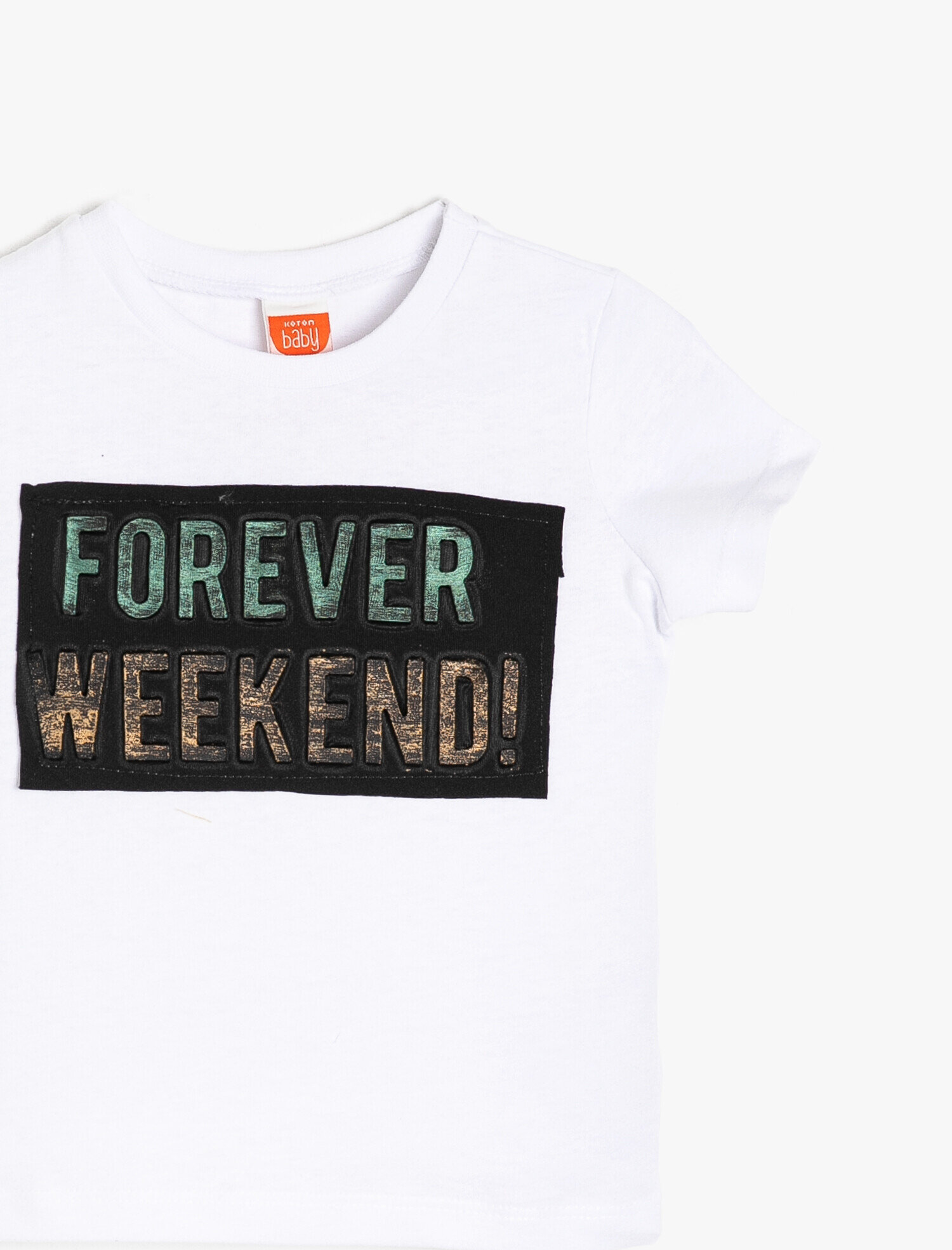 Erkek Bebek Yazılı Baskılı Tişört