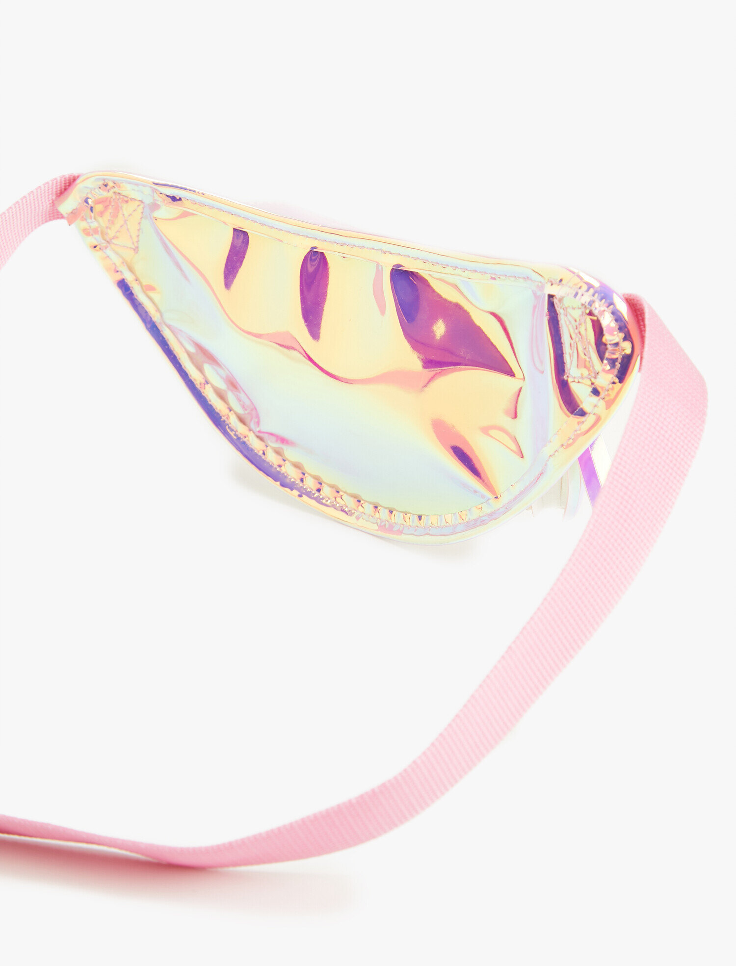  Kız Çocuk Fermuarlı Bel Çantası Parlak