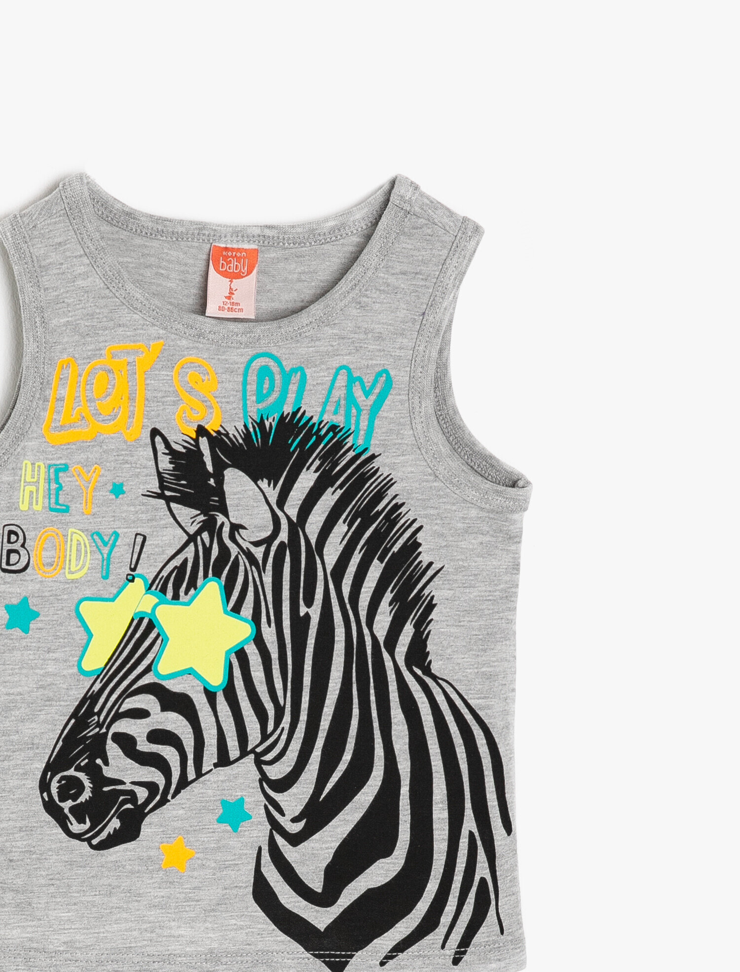  Erkek Bebek Yazılı Baskılı Atlet