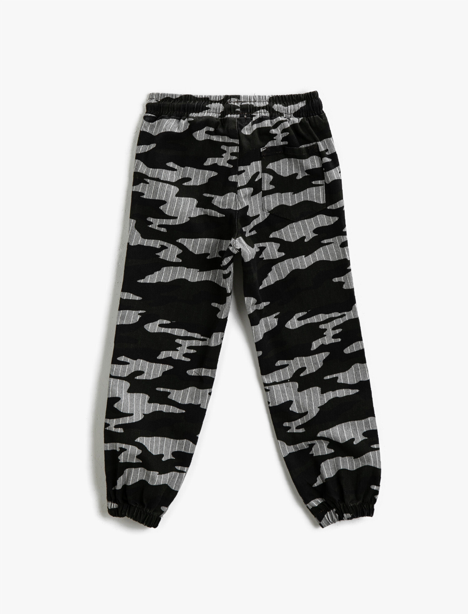  Erkek Çocuk Beli Lastikli Military Desenli Jogger Pantolon