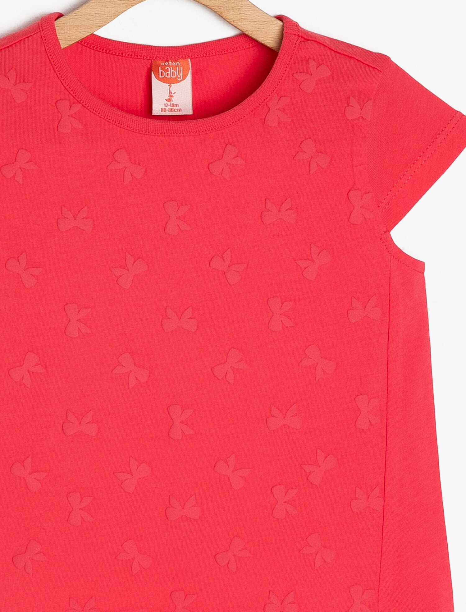  Kız Bebek Baskılı Tişört Kısa Kollu