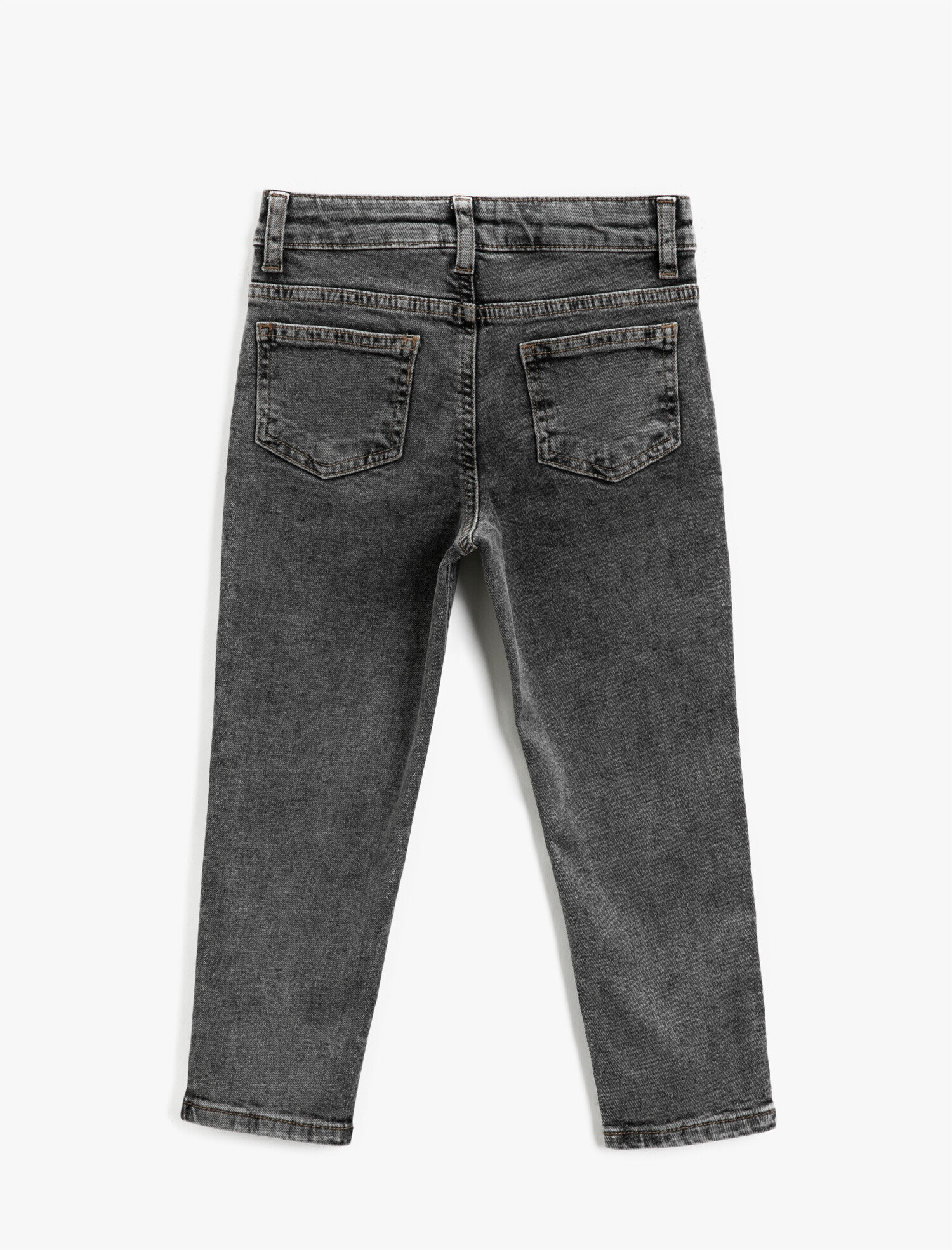  Erkek Çocuk Kot Pantolon Jogger Beli Lastikli Cepli Pamuklu - Jegging Jean