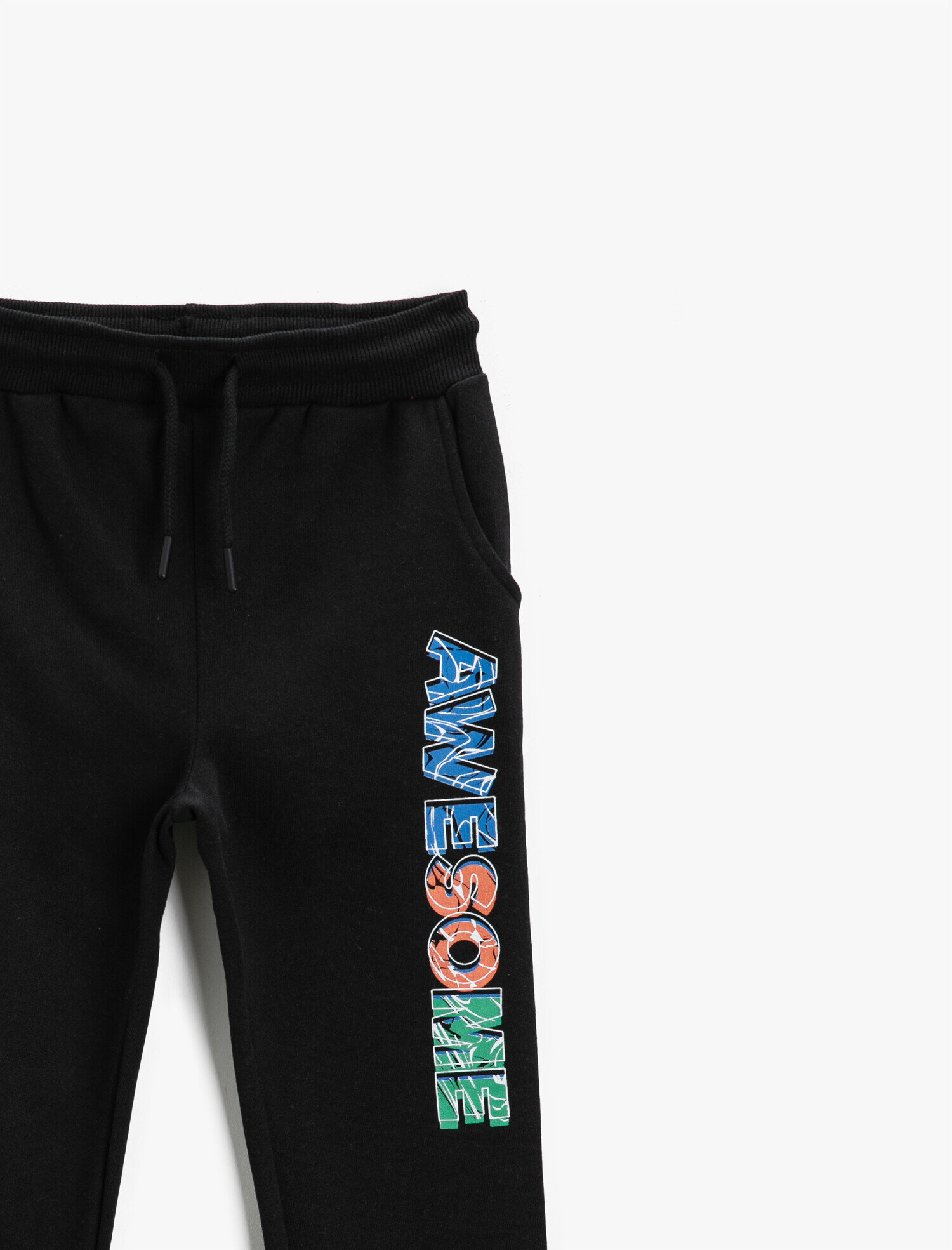  Erkek Çocuk Awesome Baskılı Jogger Eşofman Altı