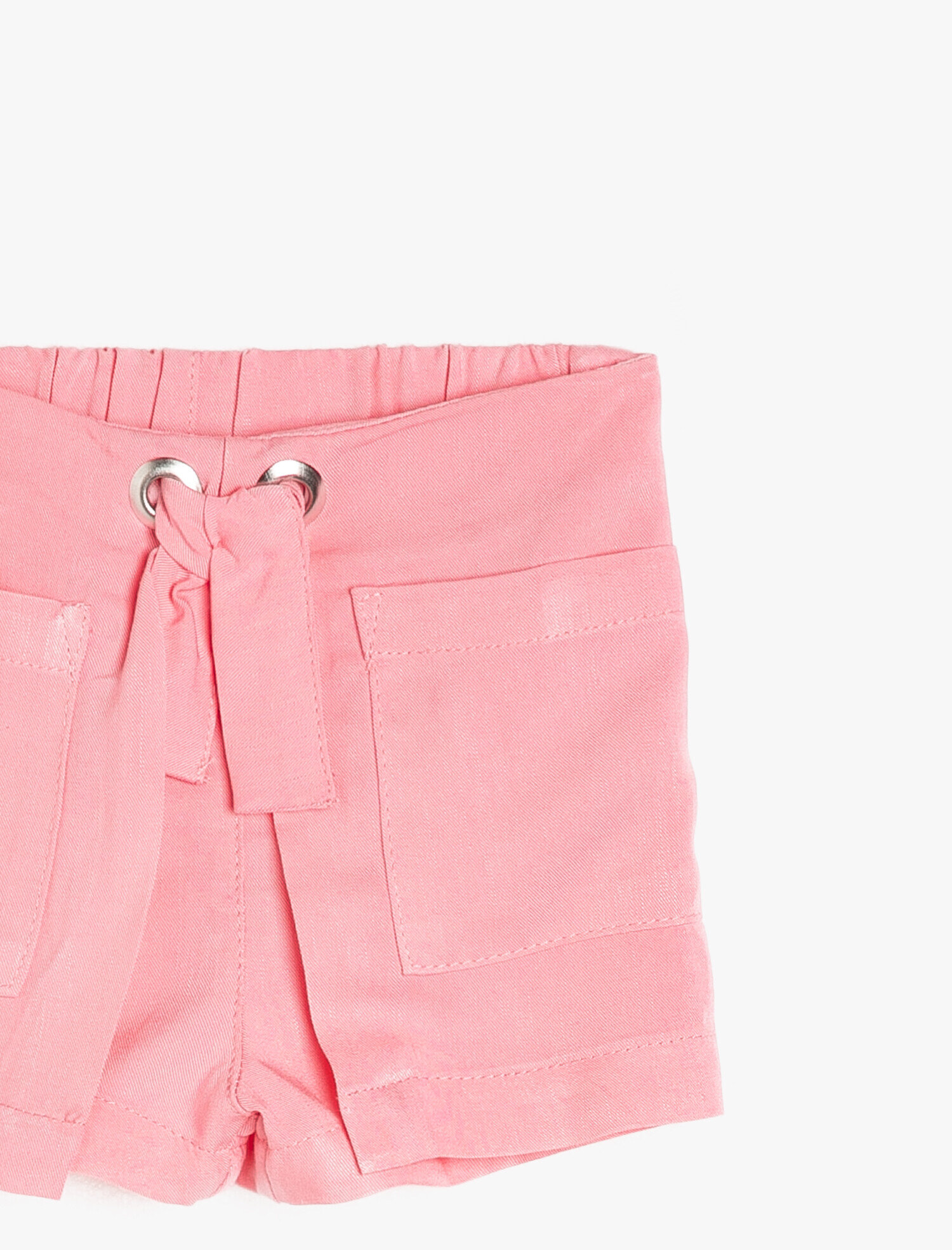 Kız Bebek Kuş Gözü Detaylı Şort