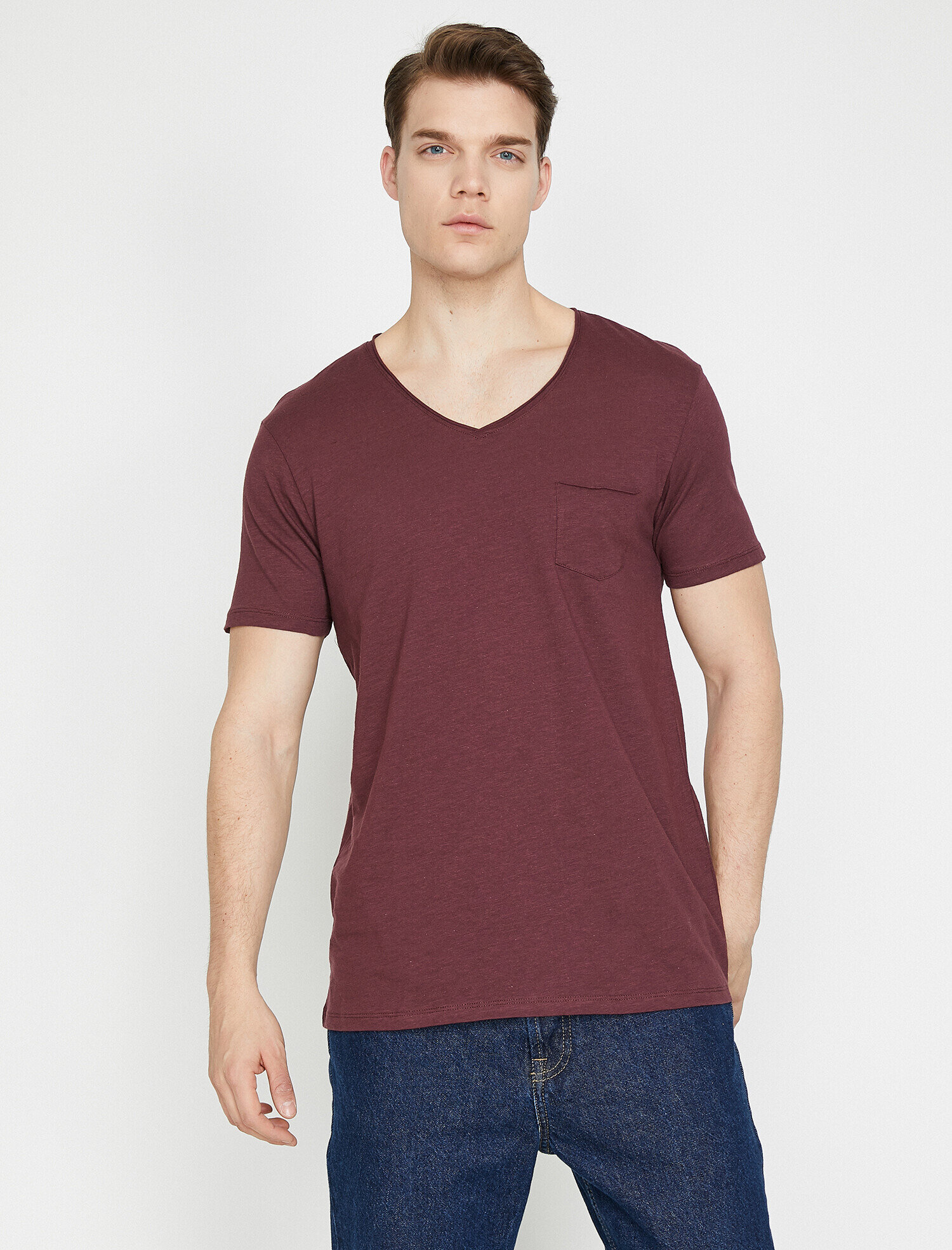 Cep Detaylı Tişört