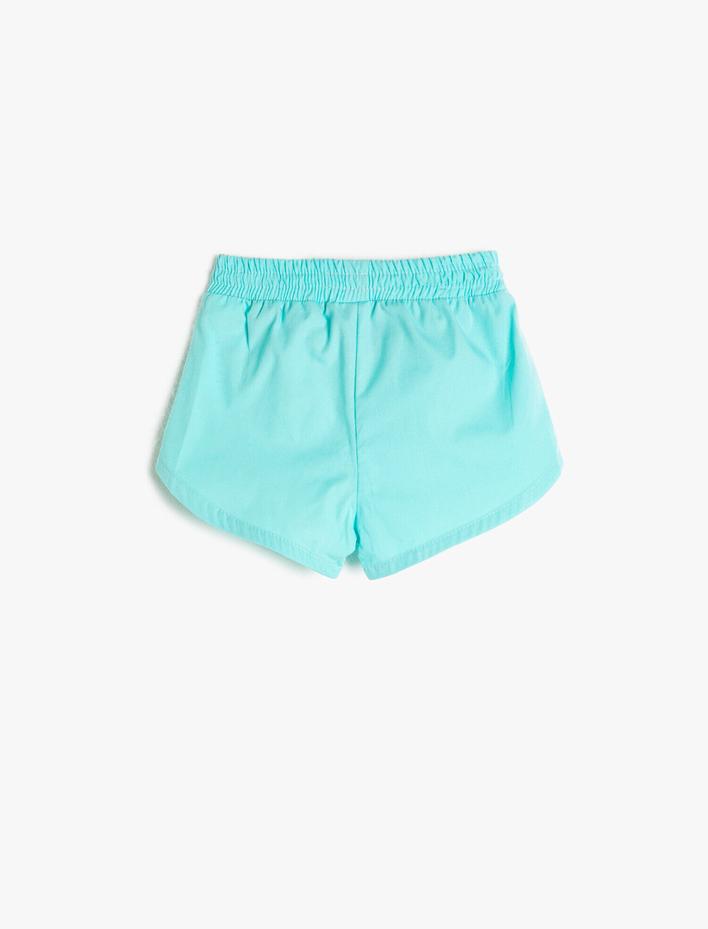 Kız Bebek Sim Detaylı Şort