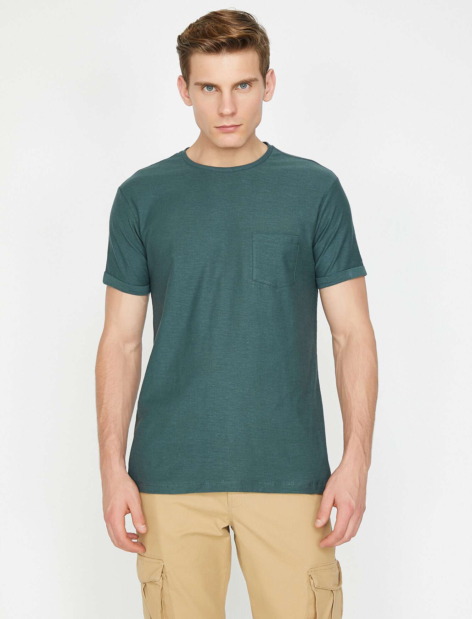   Cep Detaylı Tişört