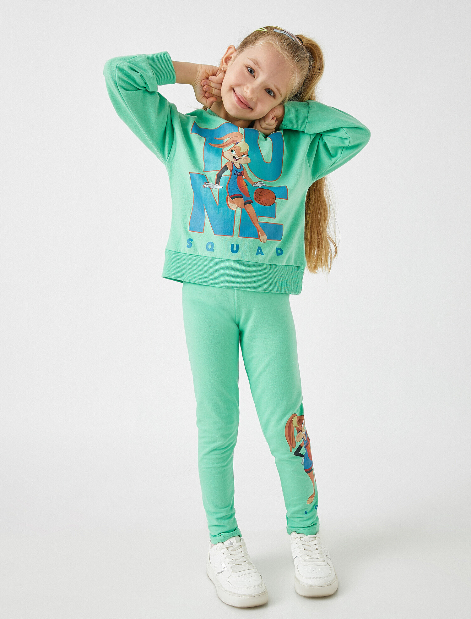  Kız Çocuk Lola Bunny Lisanslı Baskılı Tayt Pamuklu