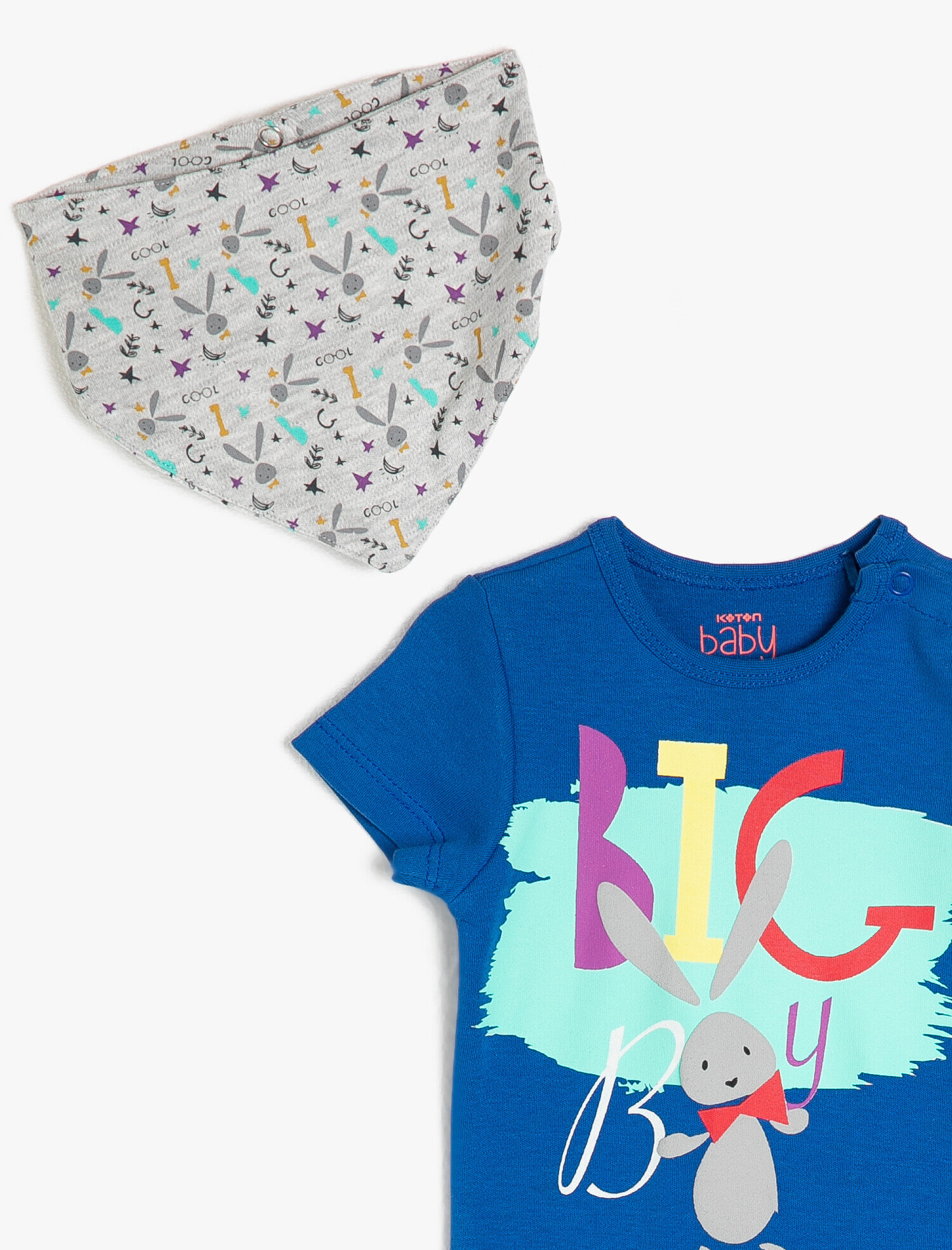  Erkek Bebek Baskılı Zıbın Takımı