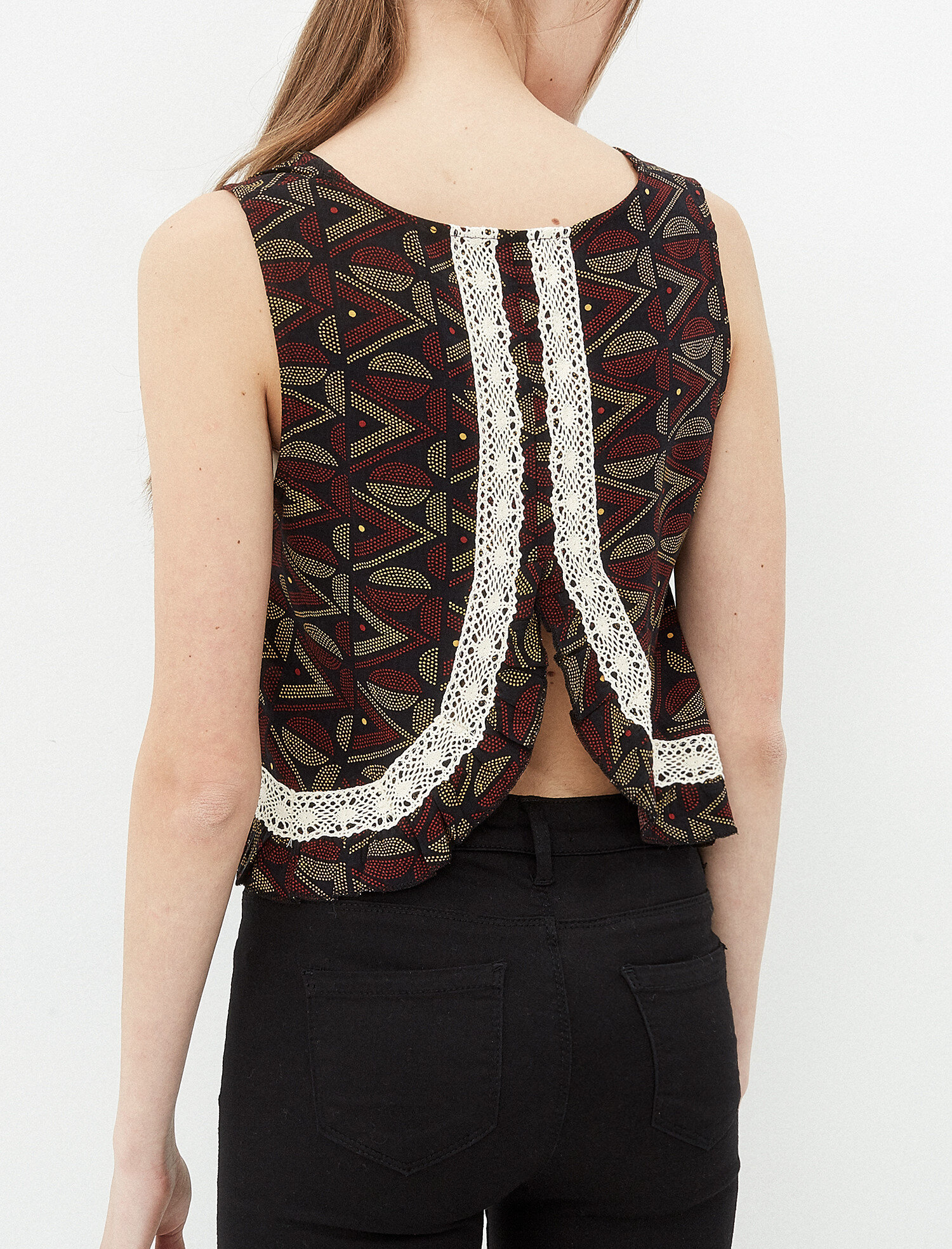   Dantel Detaylı Bluz