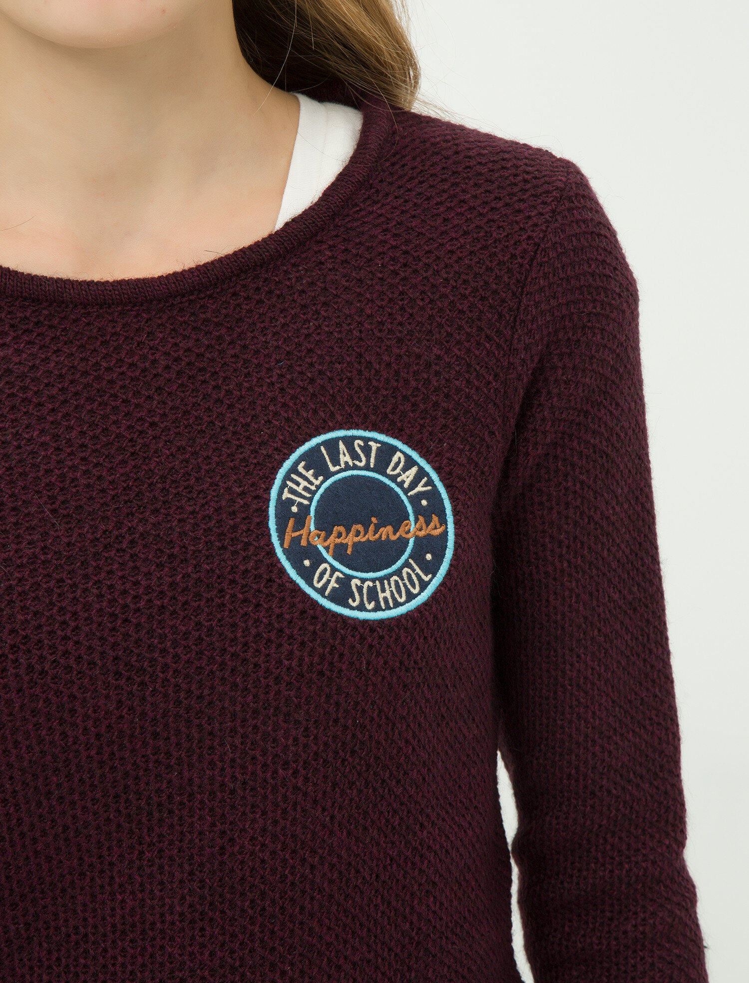 Baskılı Triko Kazak