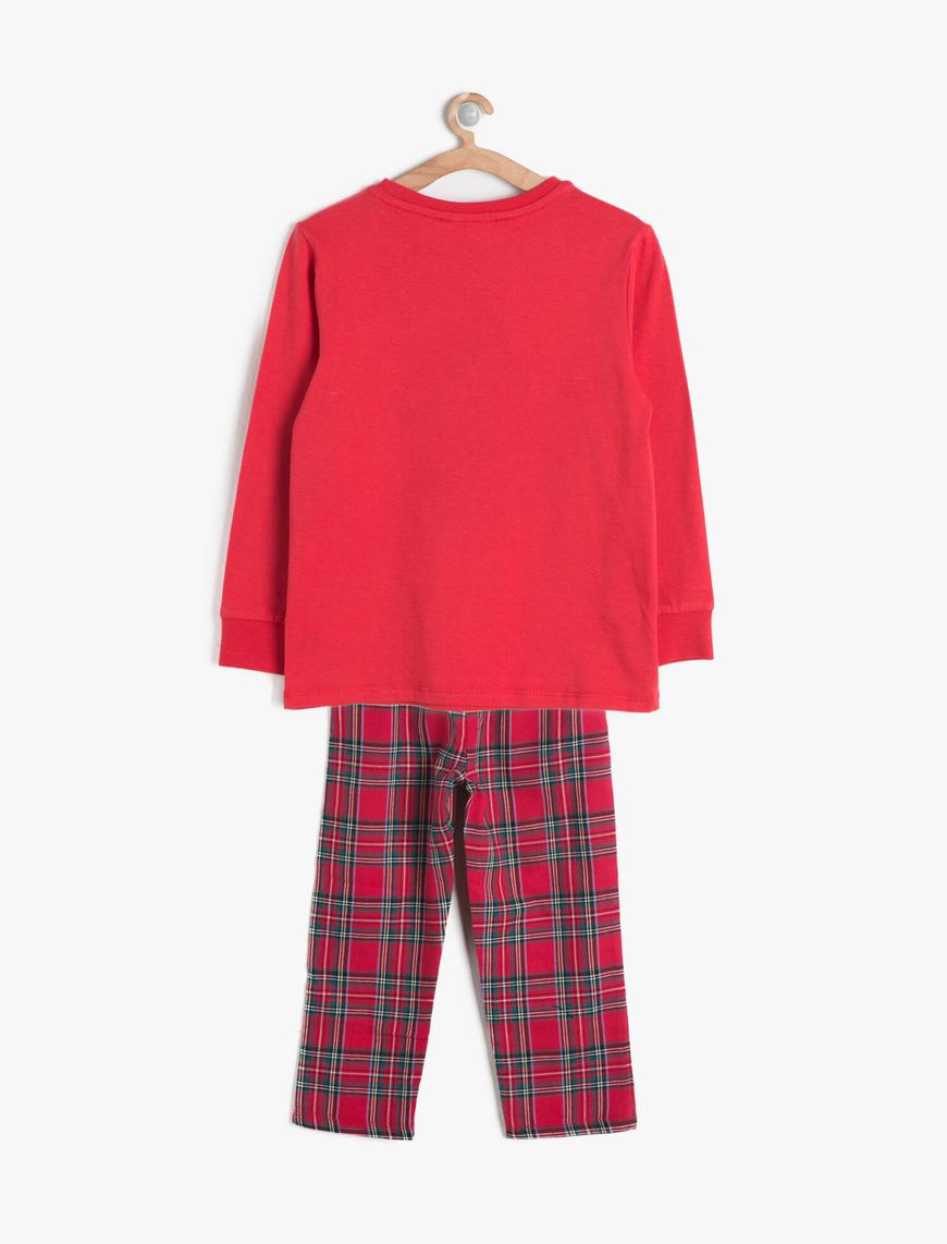  Kız Çocuk Kareli Pijama