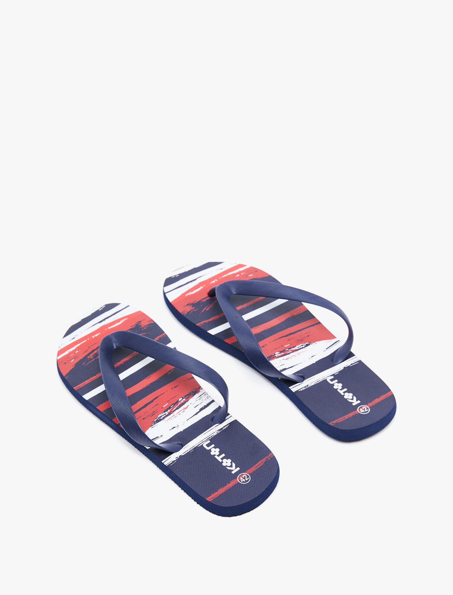  Erkek Parmak Arası Terlik Desenli