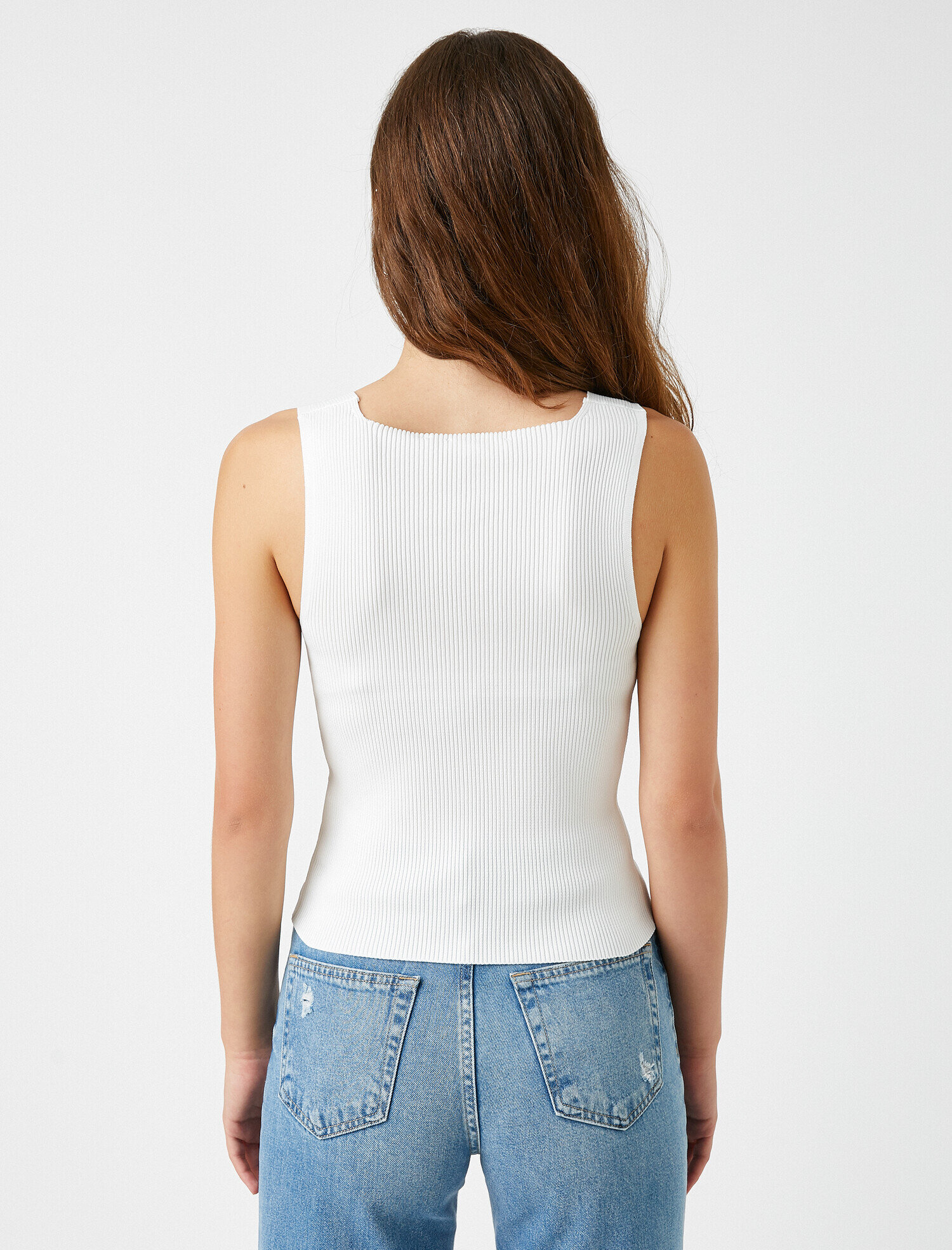   Kare Yaka Kolsuz Triko Atlet