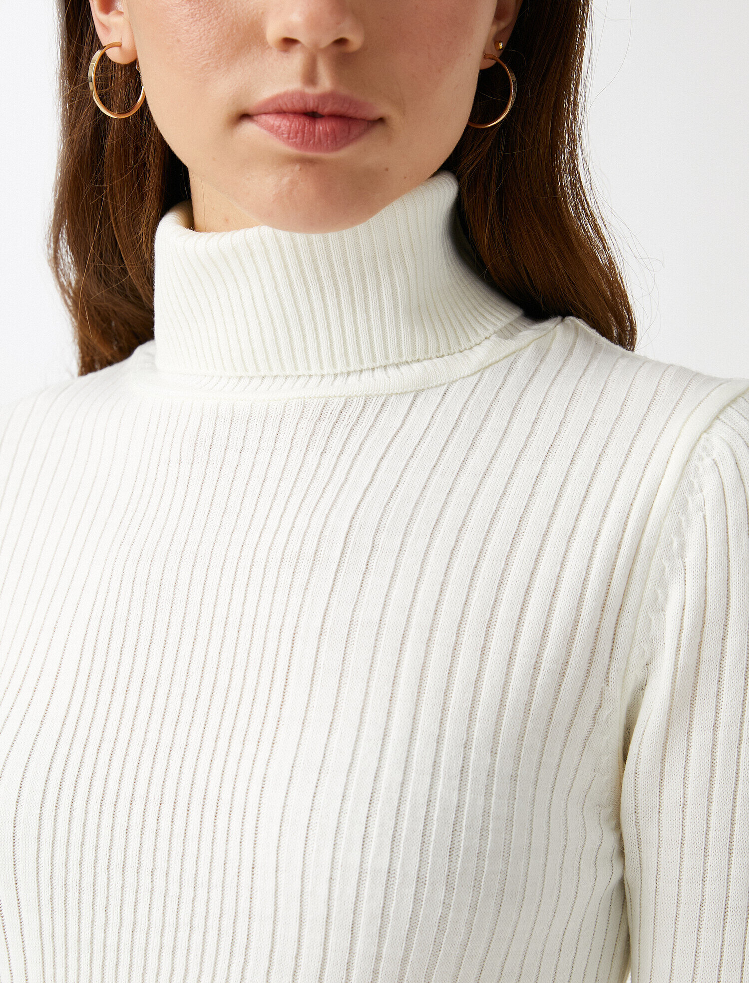   Balıkçı Yaka Triko Kazak Kaşmir Dokulu