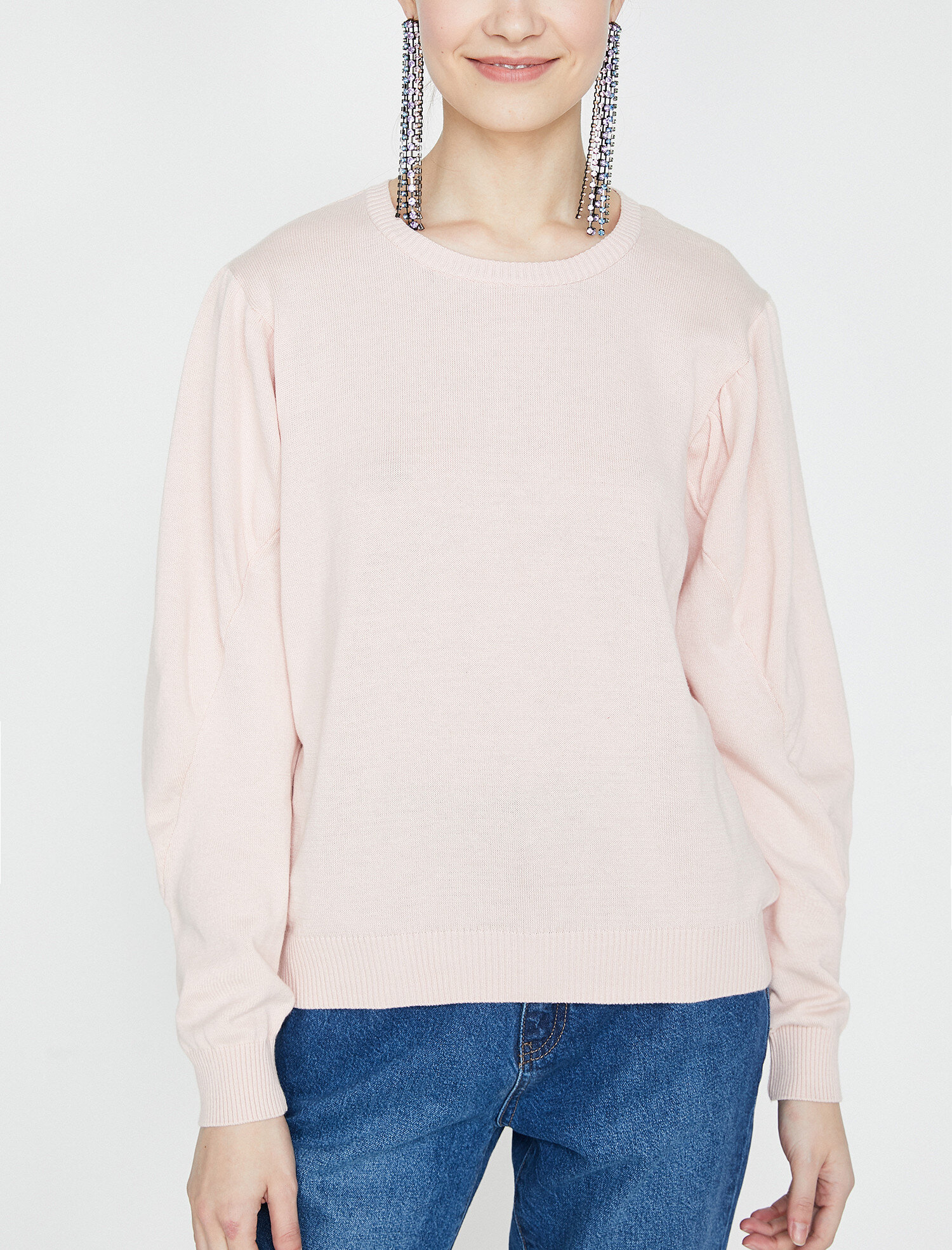   Bisiklet Yaka Triko Kazak