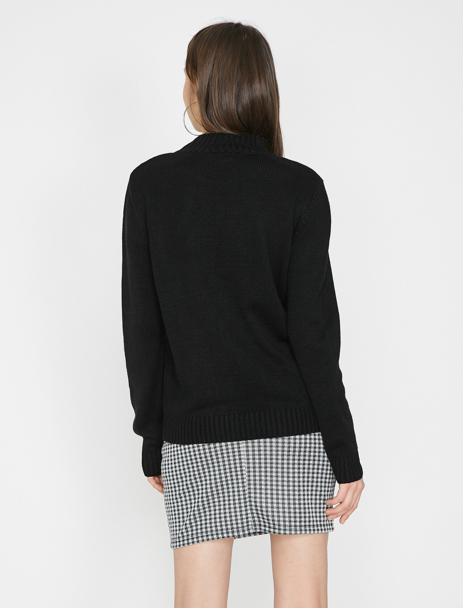 Yazılı Baskılı Triko Kazak