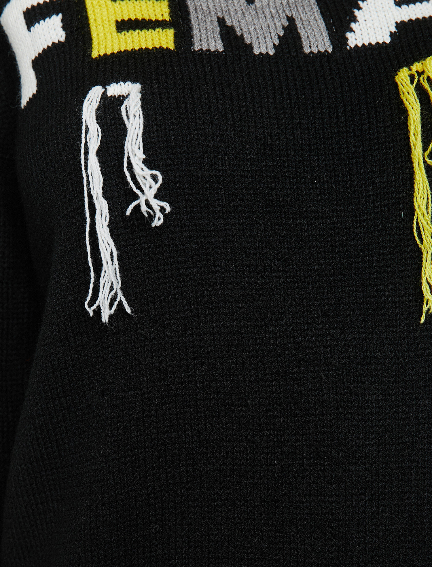 Yazılı Baskılı Triko Kazak