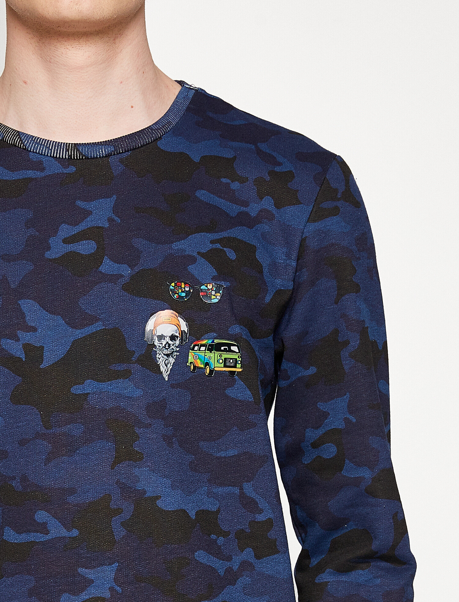   Kamuflaj Desenli Sweatshirt