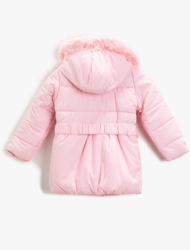  Kız Çocuk Kapüşonlu Anorak Şişme Mont