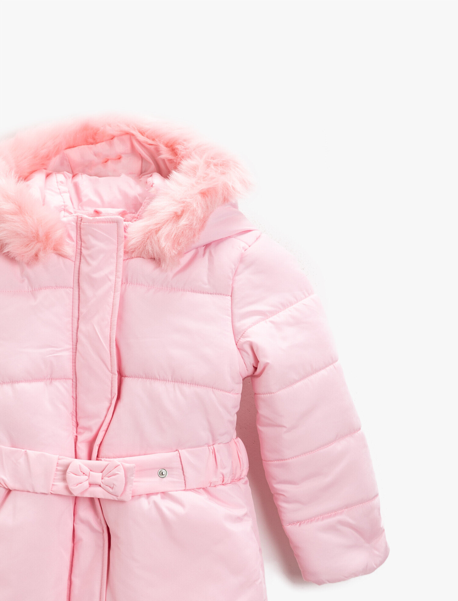  Kız Çocuk Kapüşonlu Anorak Şişme Mont