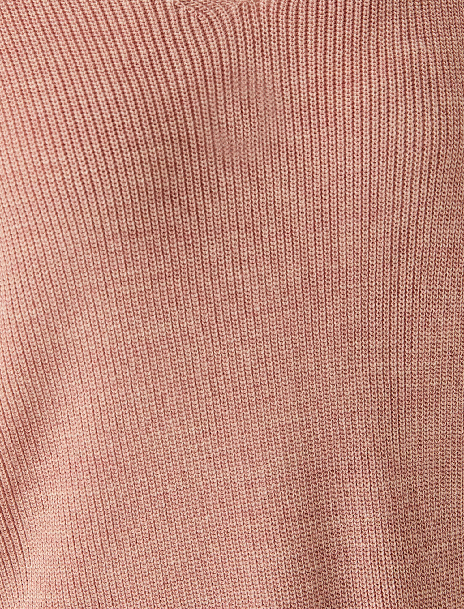   V Yaka Uzun Kollu Basic Triko Kazak Kaşmir Dokulu