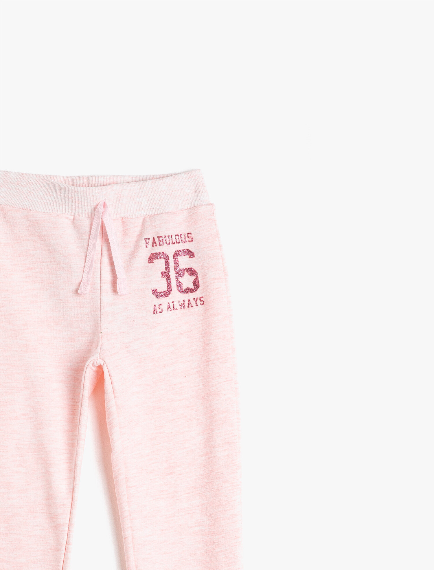  Kız Çocuk Baskılı Eşofman Altı Simli