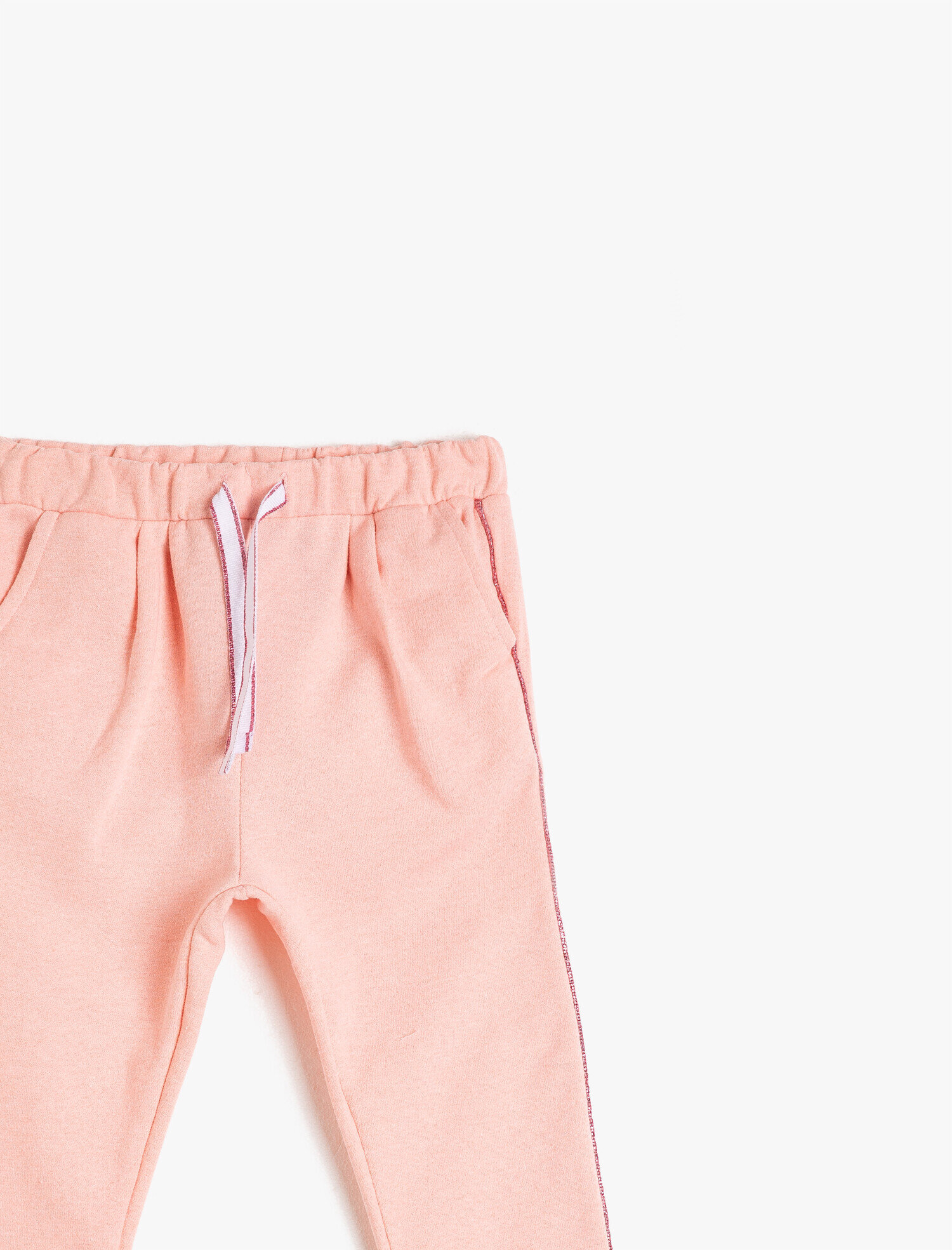  Kız Çocuk Cepli Sim Detaylı Eşofman Altı