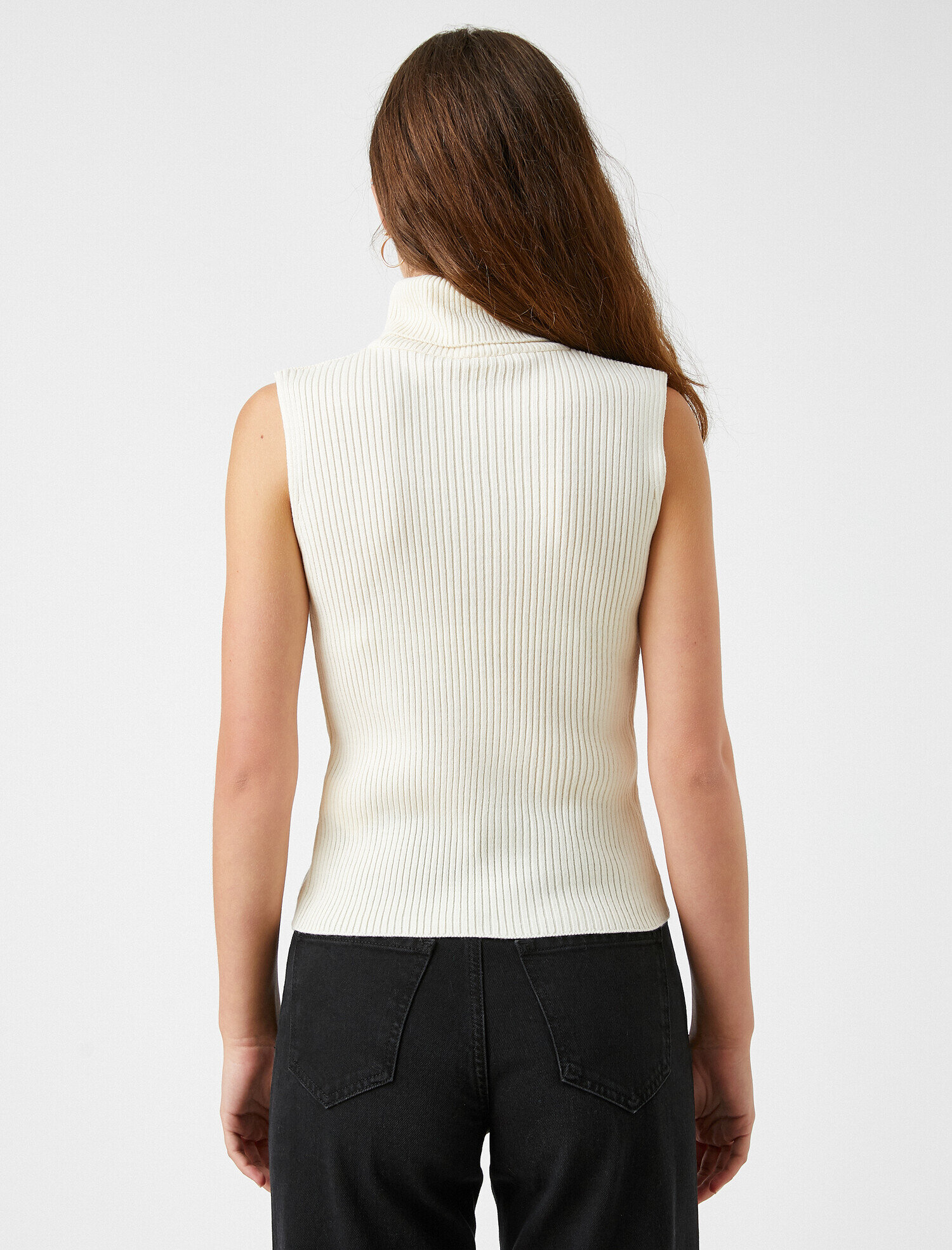   Balıkçı Yaka Kolsuz Triko Atlet