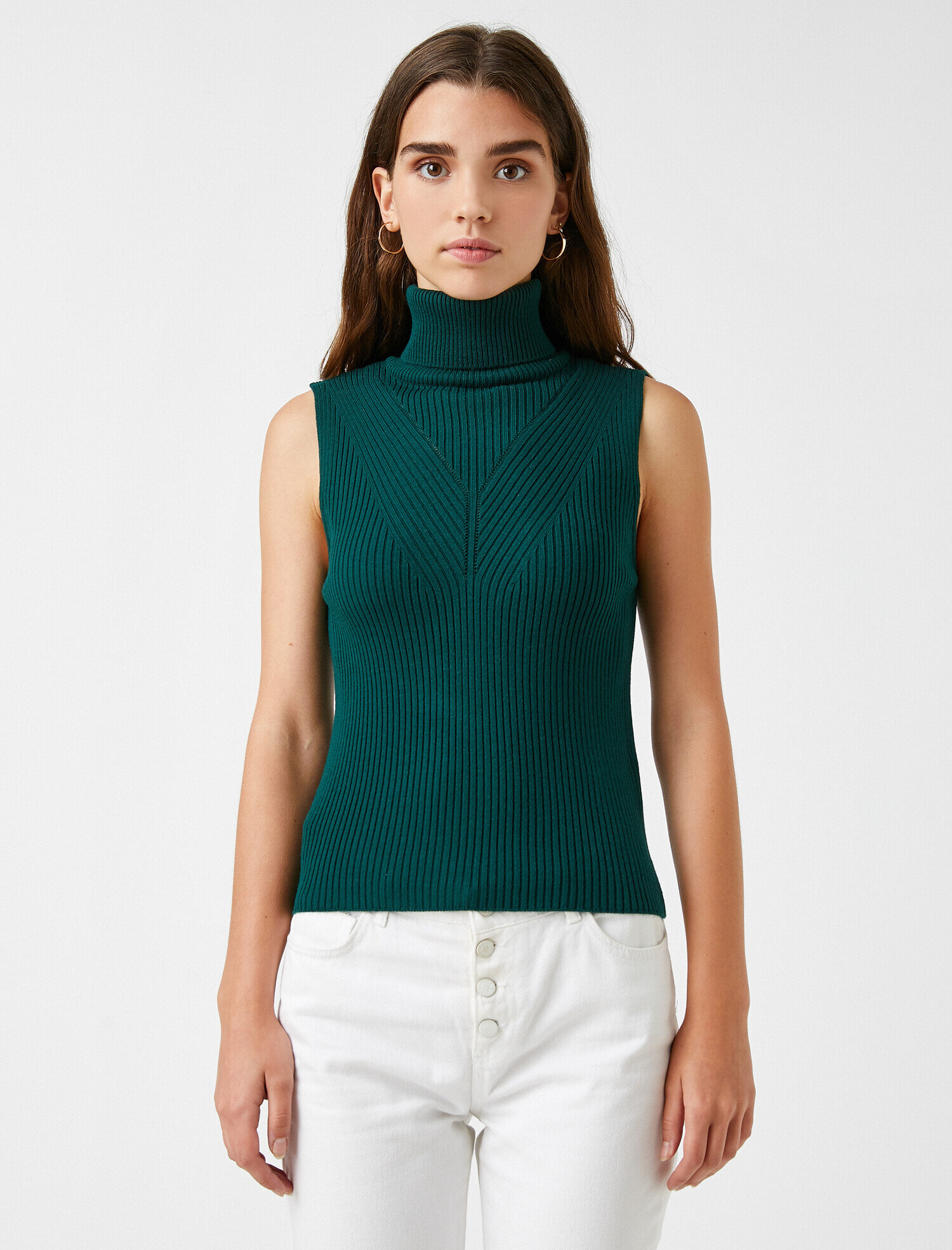 Green M WOMEN FASHION Jumpers & Sweatshirts Ribbed discount 85% Bershka jumper 