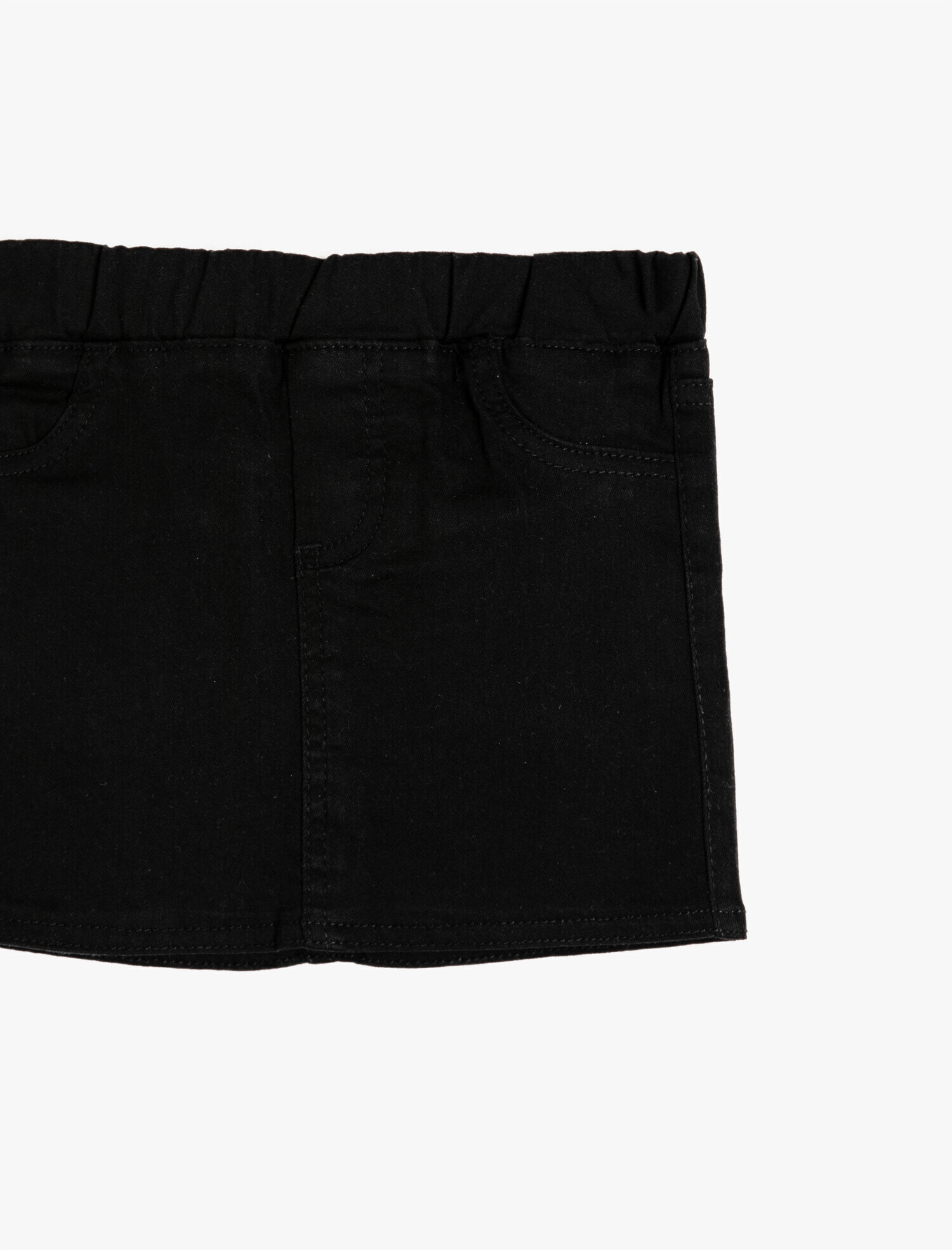  Kız Çocuk Mini Kot Etek Cepli