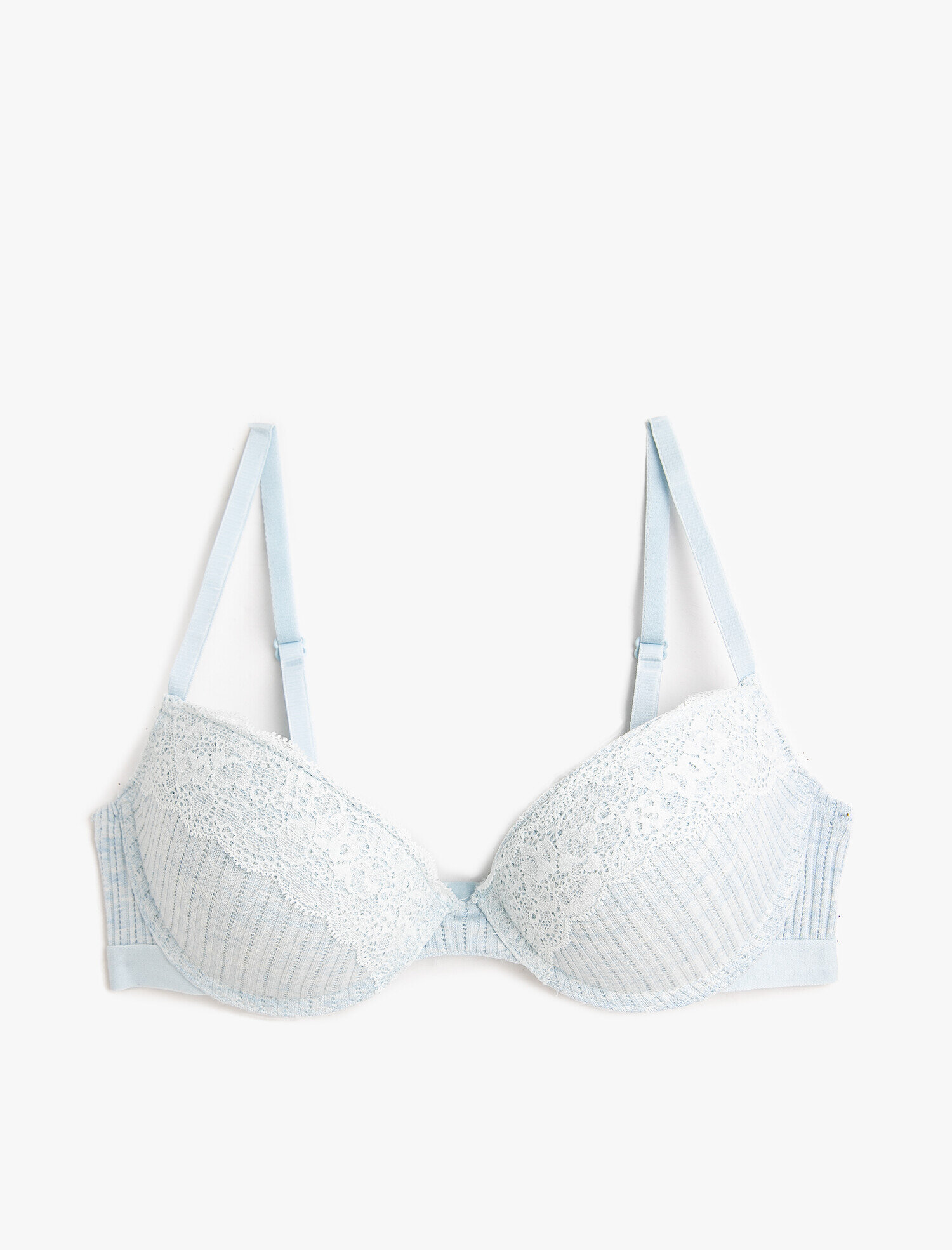   Push Up Sütyen Pamuklu Dantelli Dolgulu Balenli Kaplı