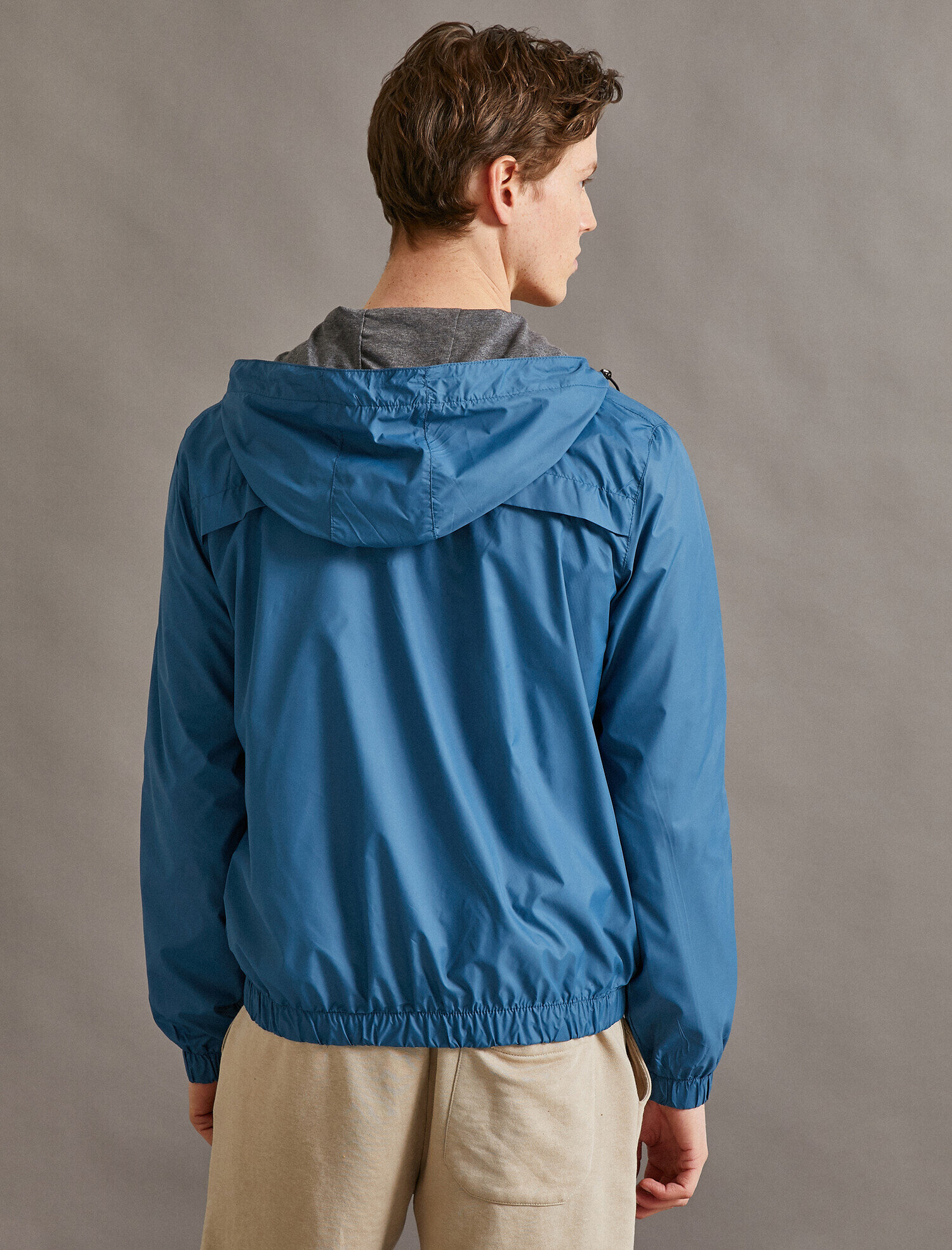 Kapüşonlu Mont Cepli Fermuarlı