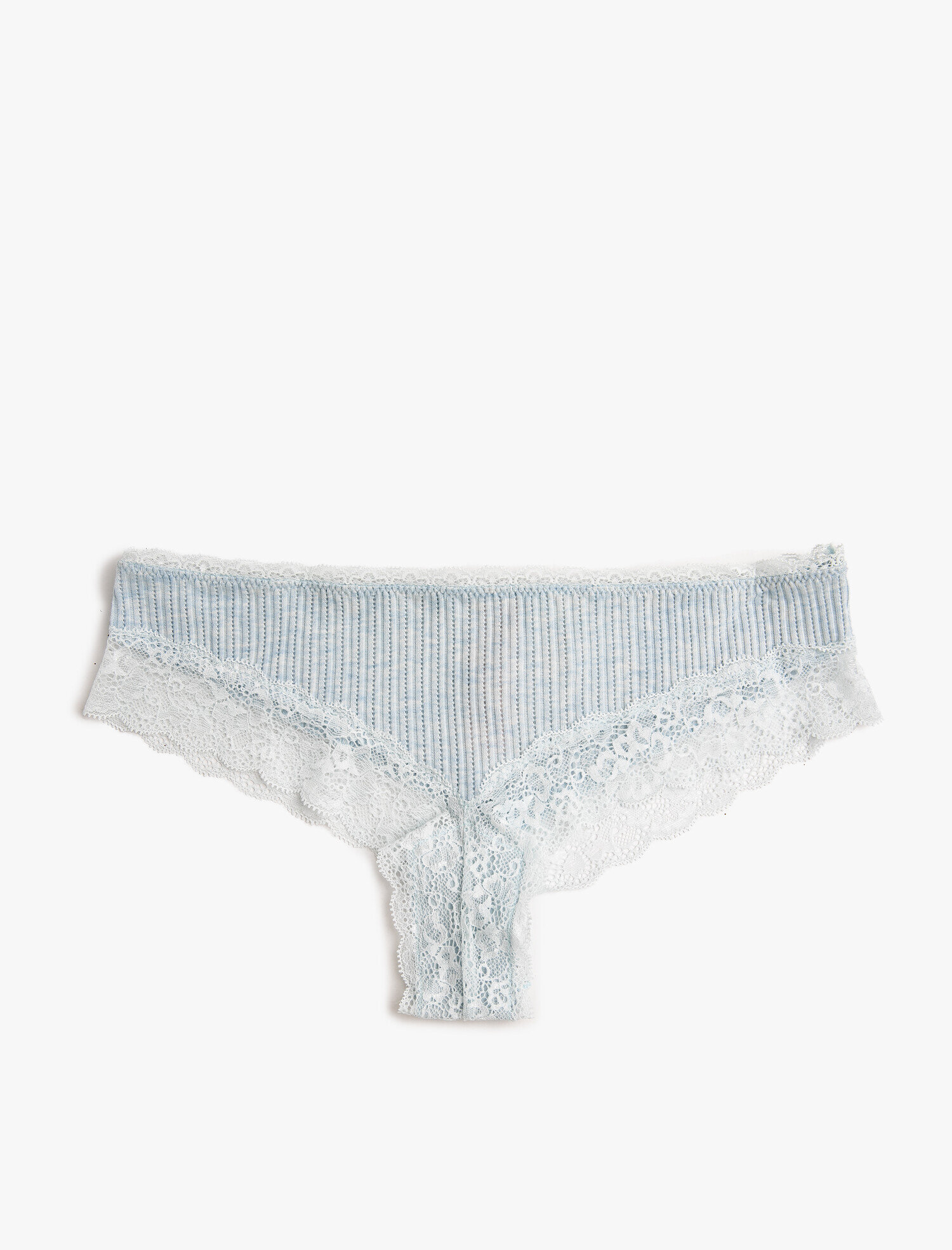  Organik Pamuklu Dantelli Brazilian Külot