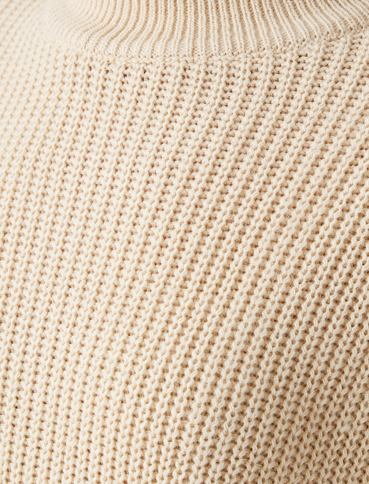   Balıkçı Yaka Oversize Kazak Triko Kaşmir Dokulu