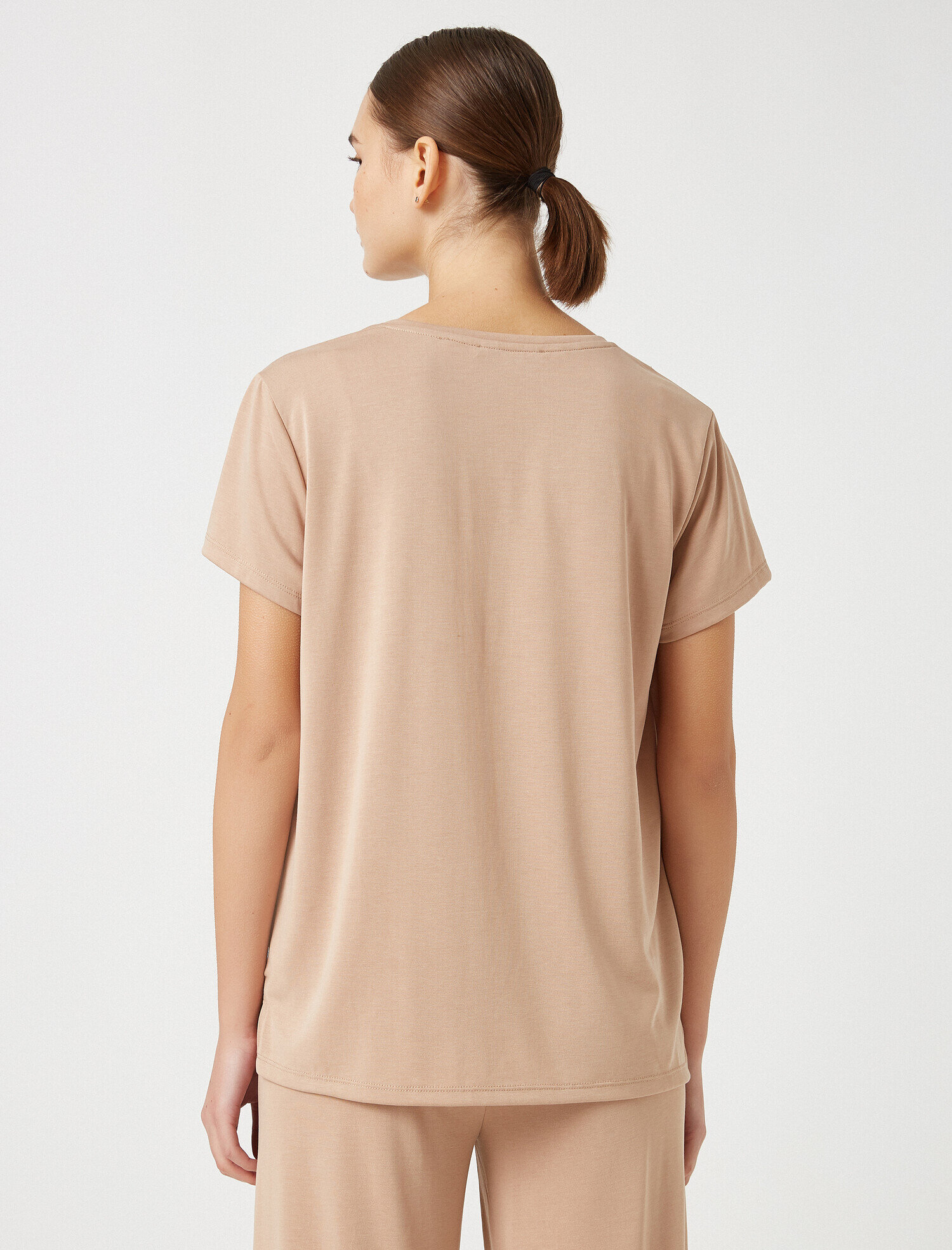   Kisa Kollu V Yaka Pijama Üstü