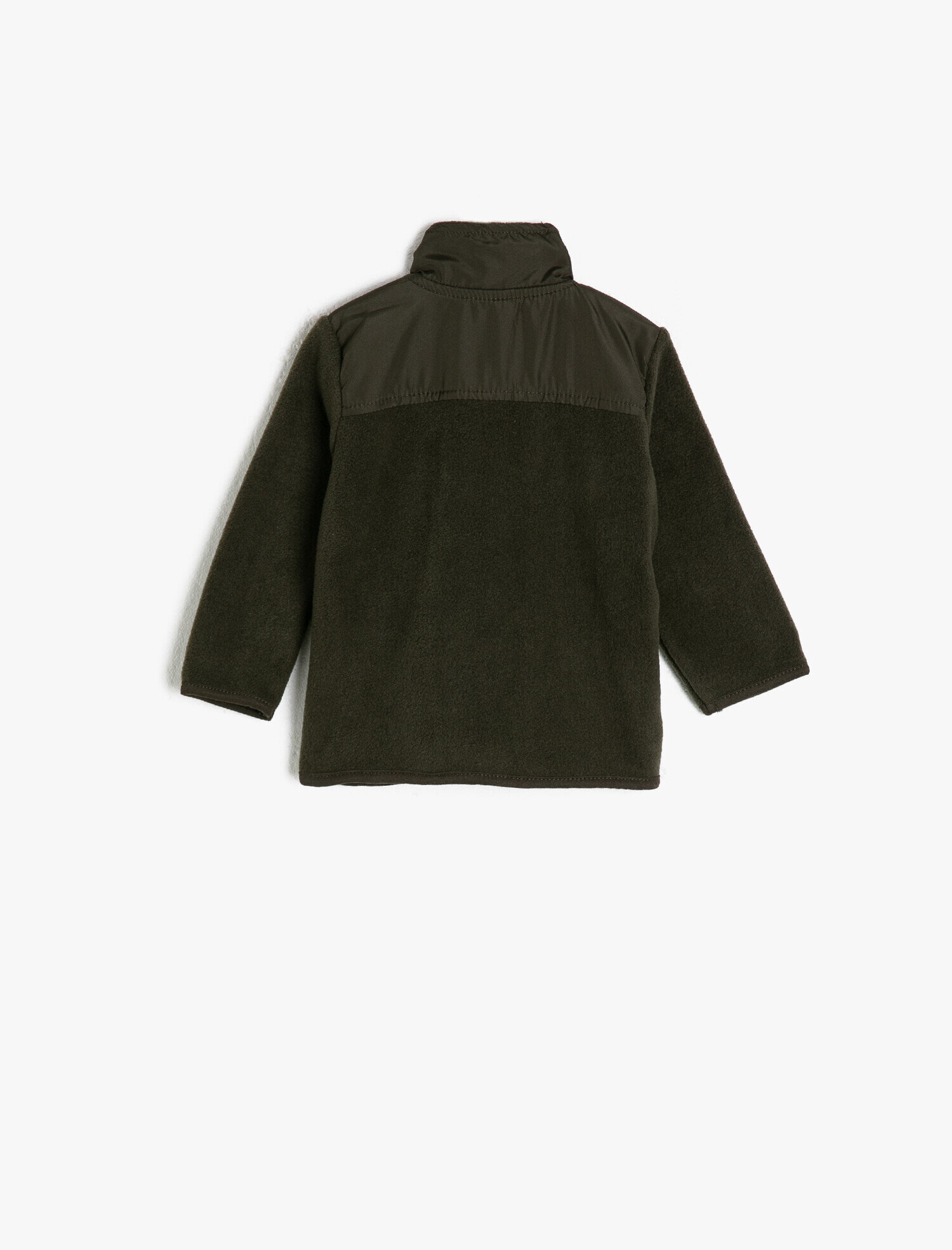  Erkek Bebek Yüksek Yaka Fermuarlı Sweatshirt