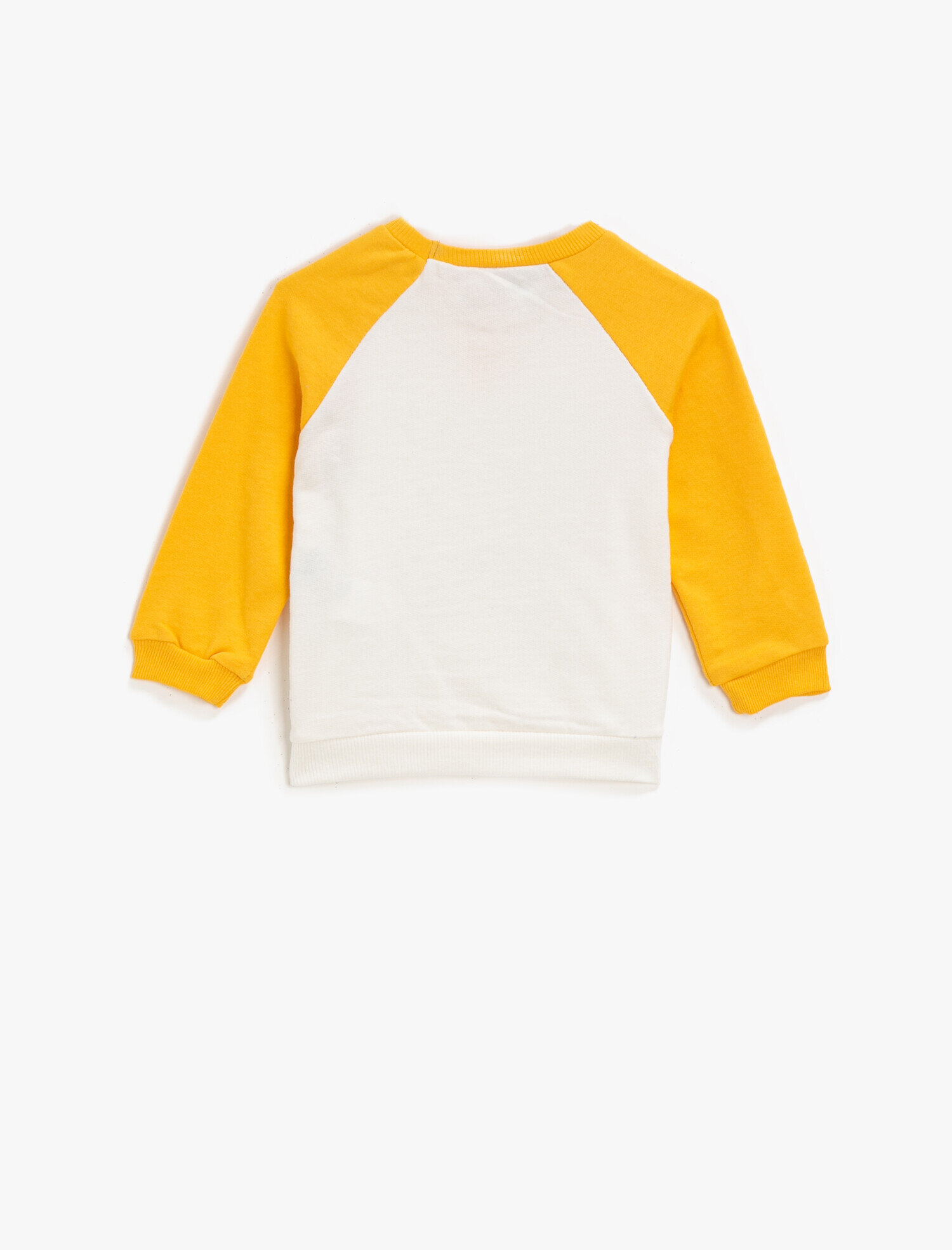  Erkek Bebek Taş Devri Lisanslı Baskılı Bisiklet Yaka Pamuklu Sweatshirt